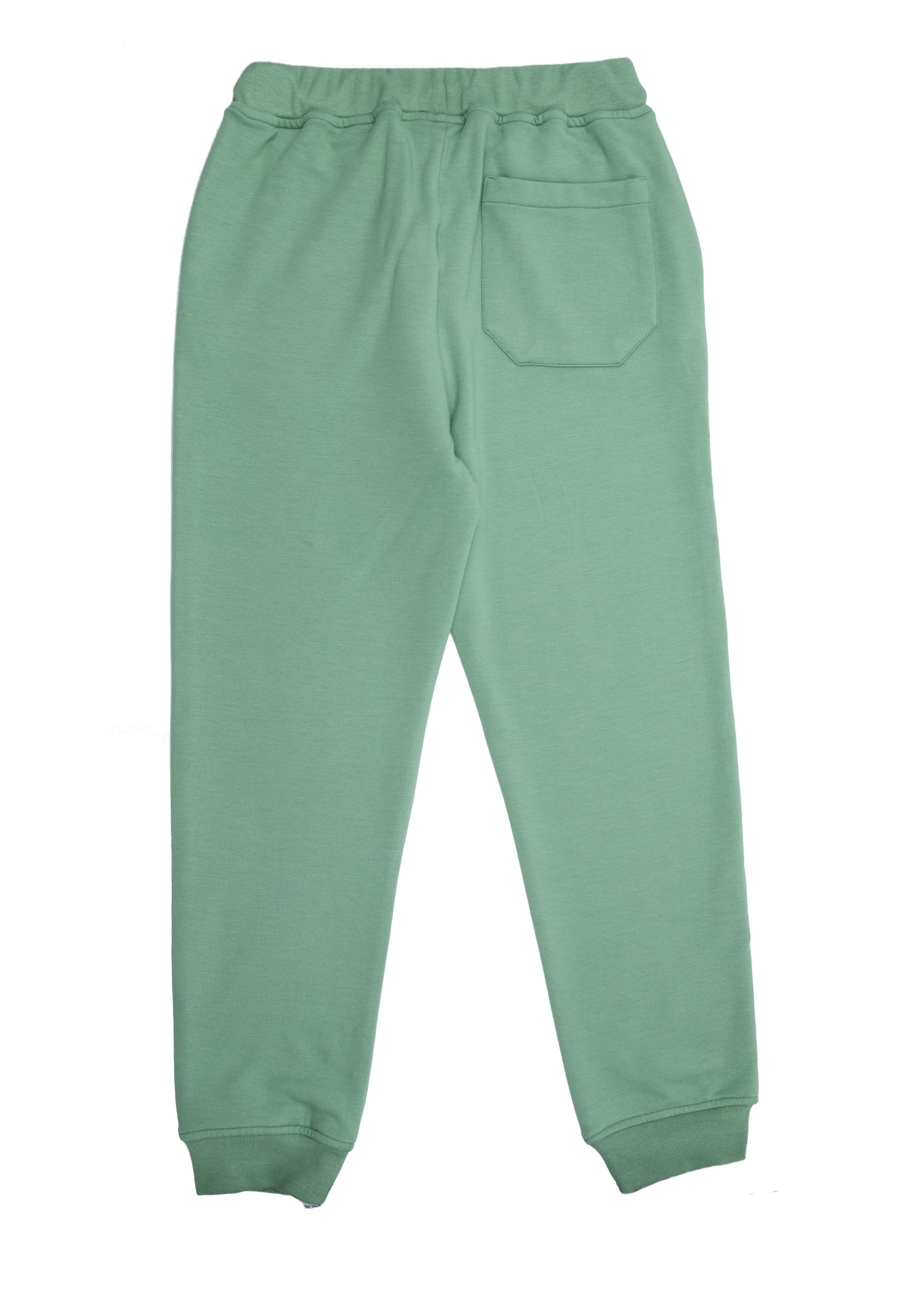 Bamboo Fabric Raised Green Winter Unisex Children's Sweatpants