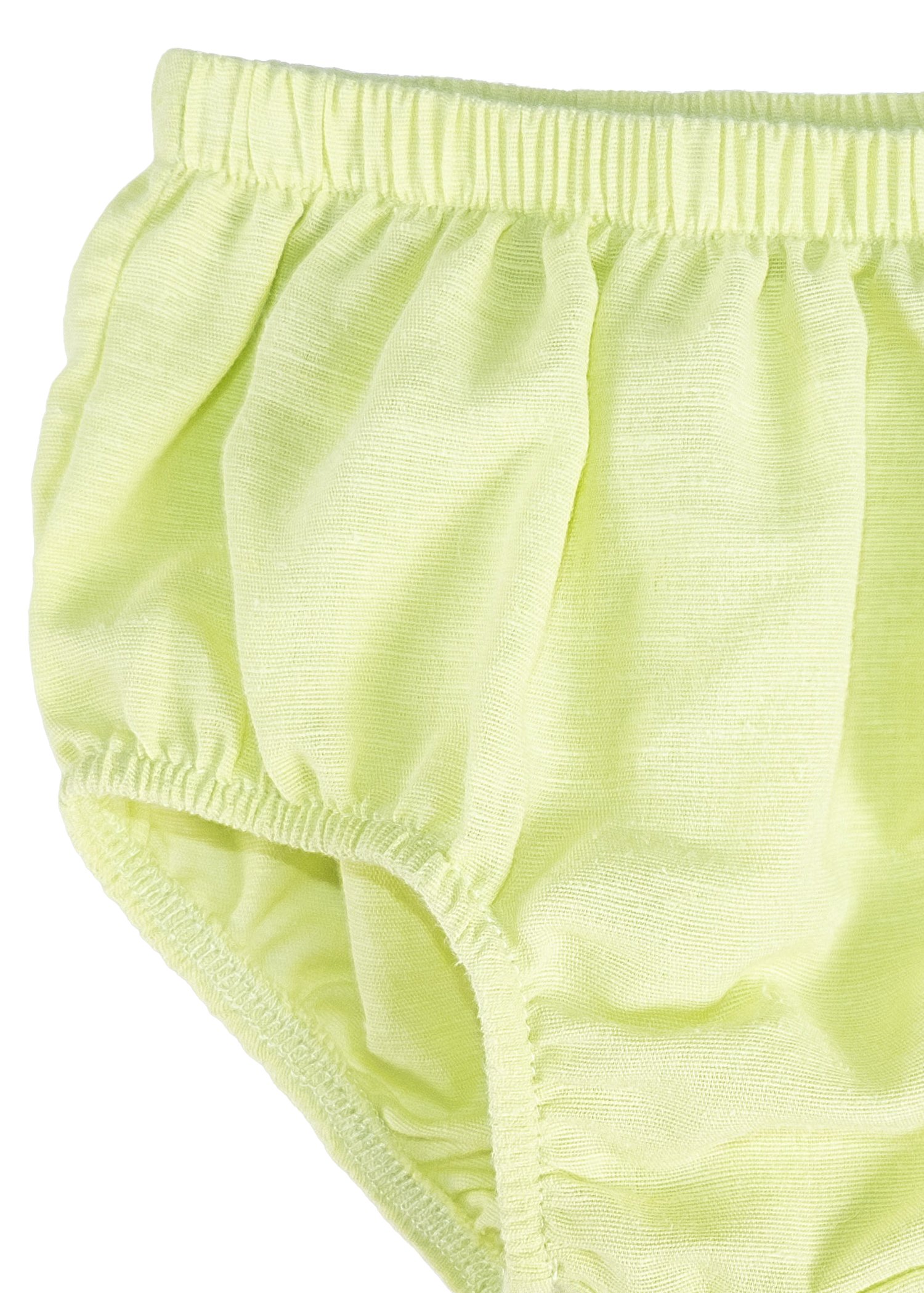 Organik Yeşil Dokuma Yazlık Unisex Bebek Külot