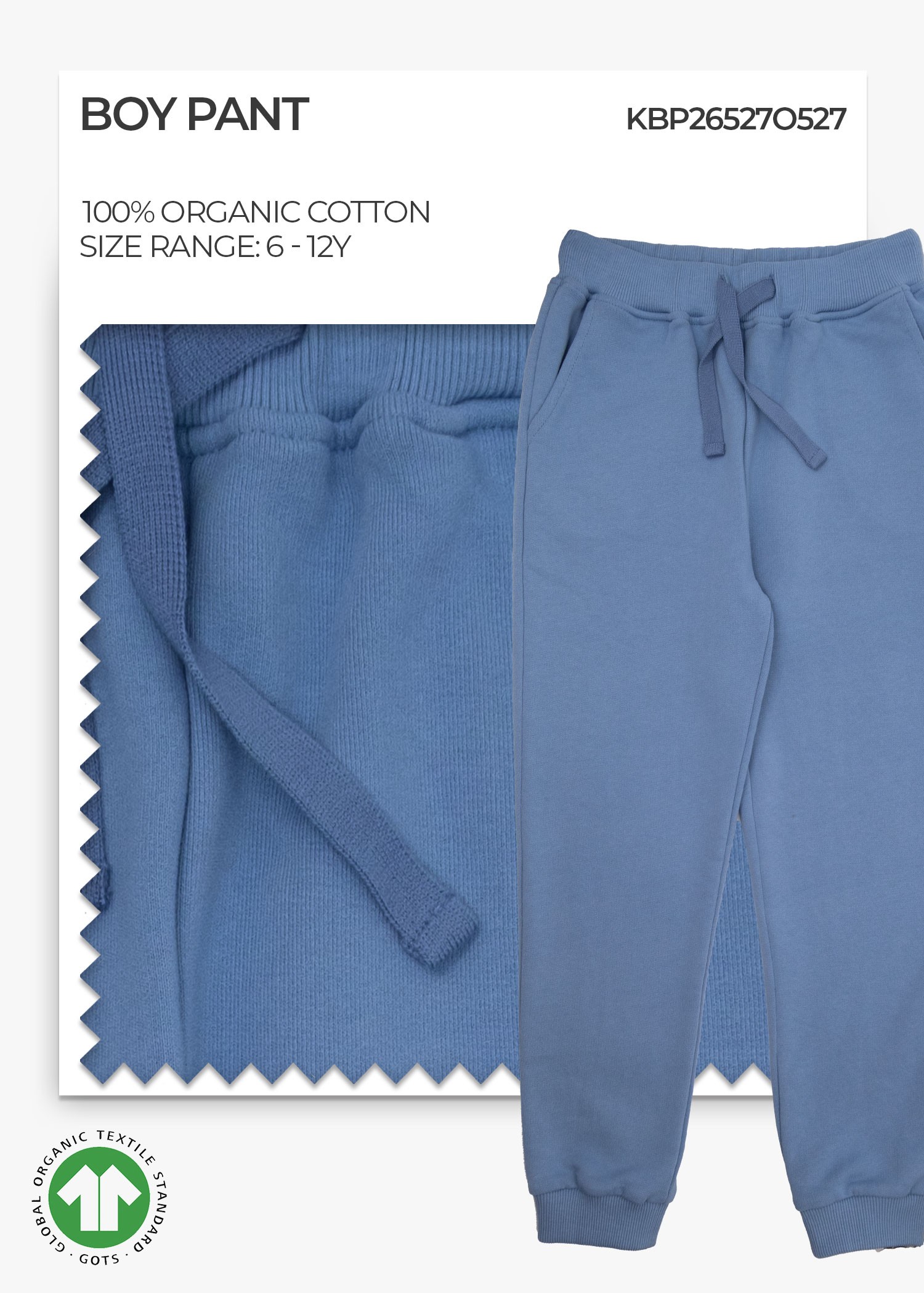 Organic Ashleigh Blue Boy Pant