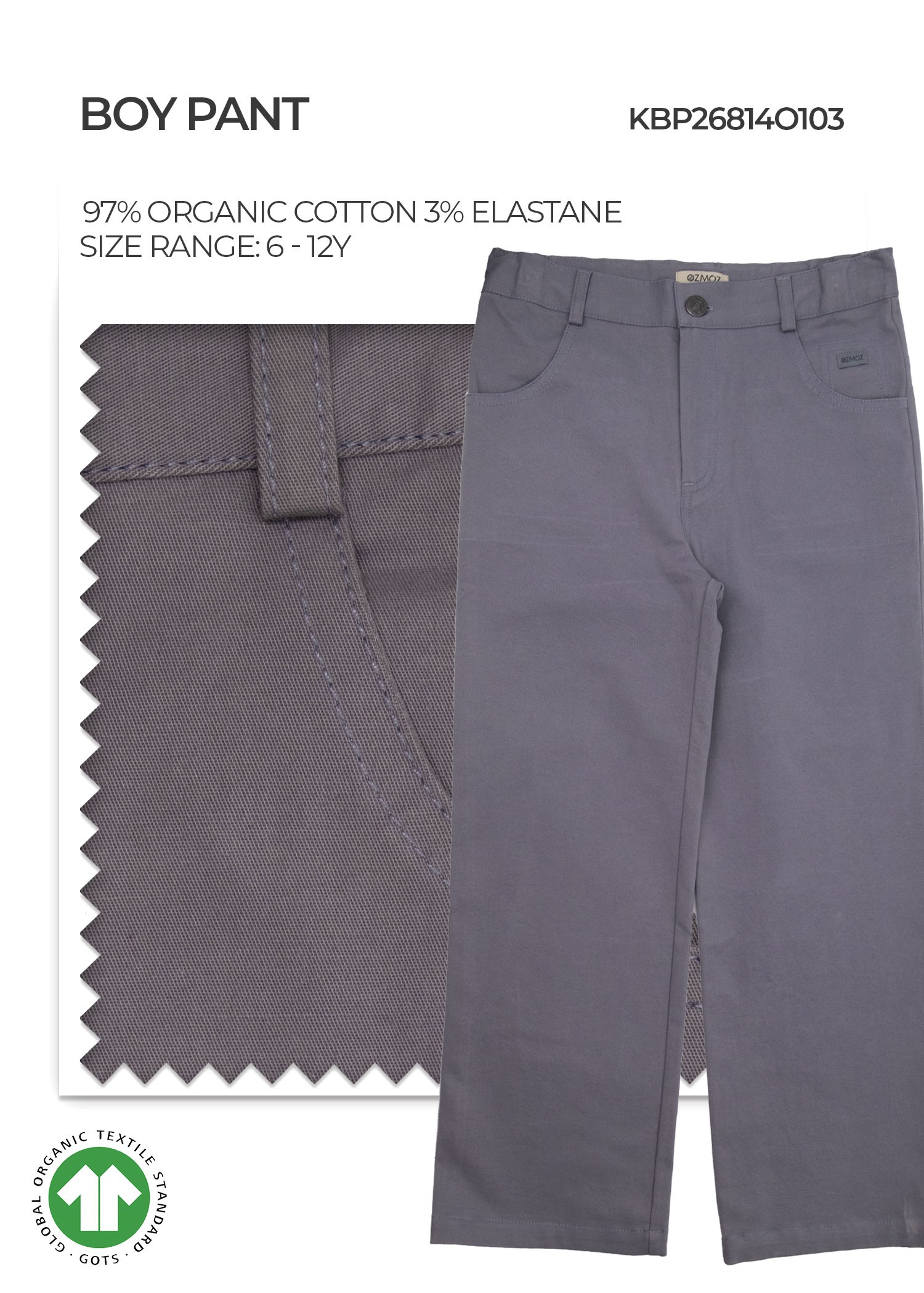 Organic Quick Silver Boy Pant