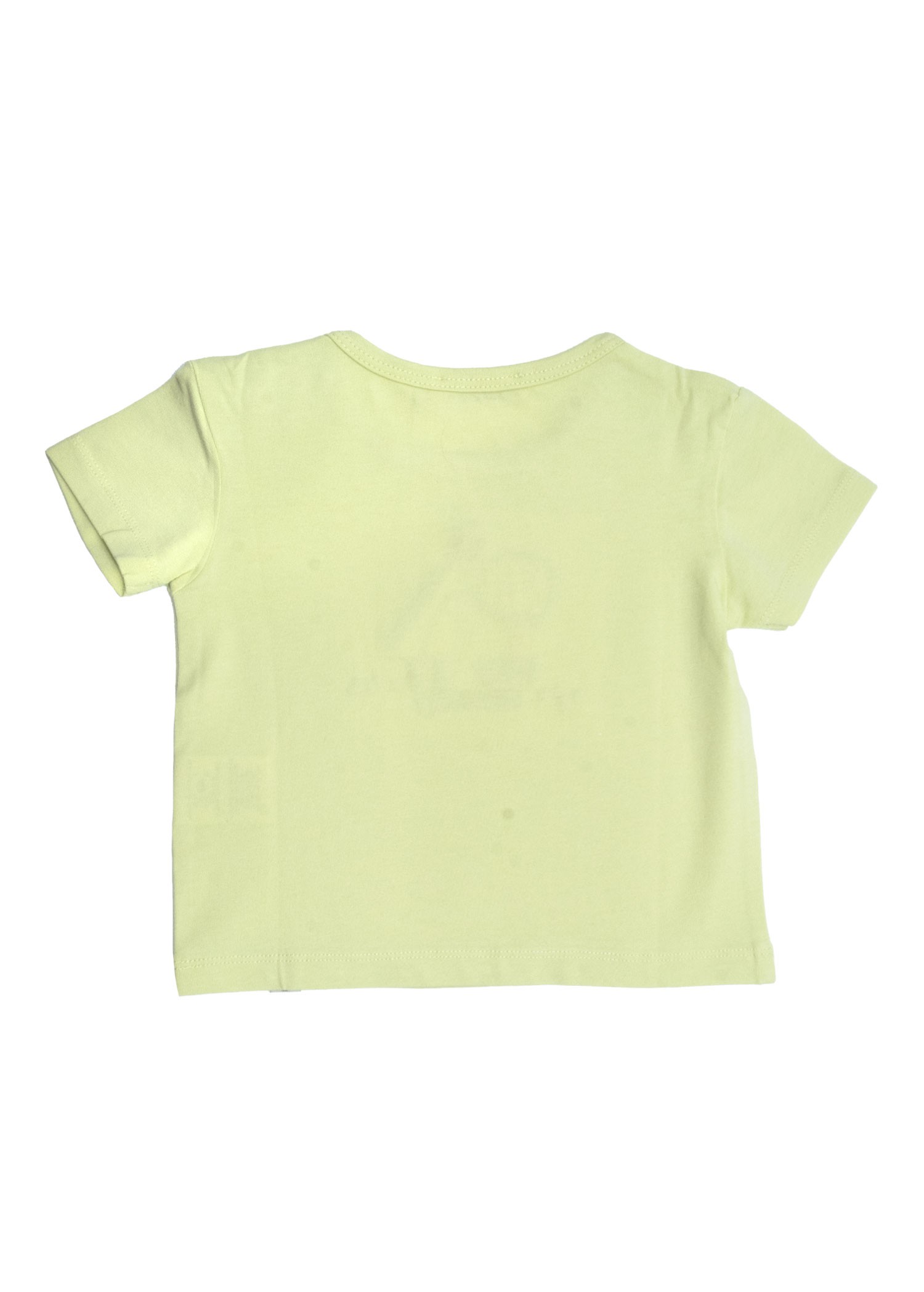 Organic Dino Embroidered Green Summer Baby Boy Tshirt