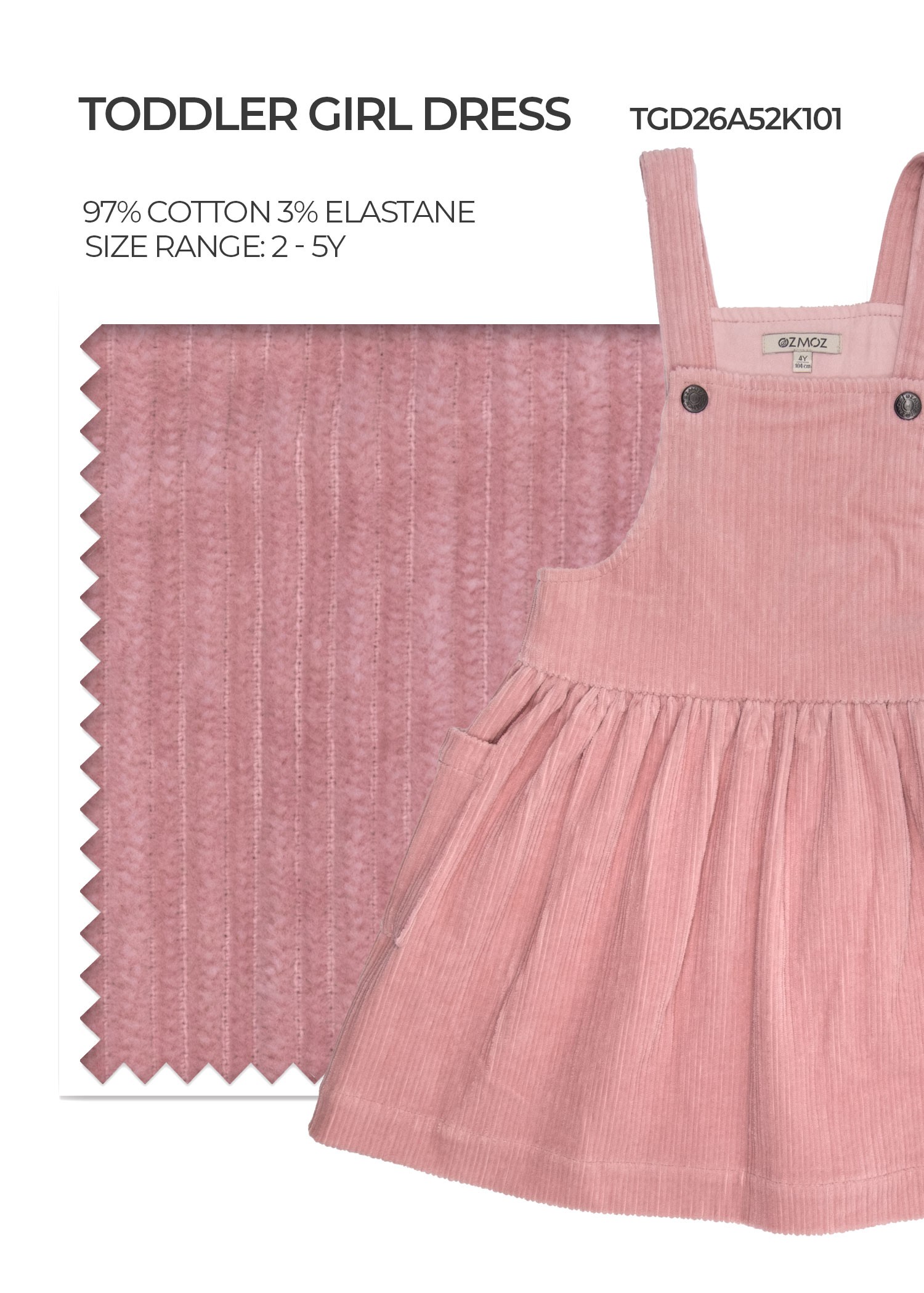 Pale Mauve Toddler Girl Dress