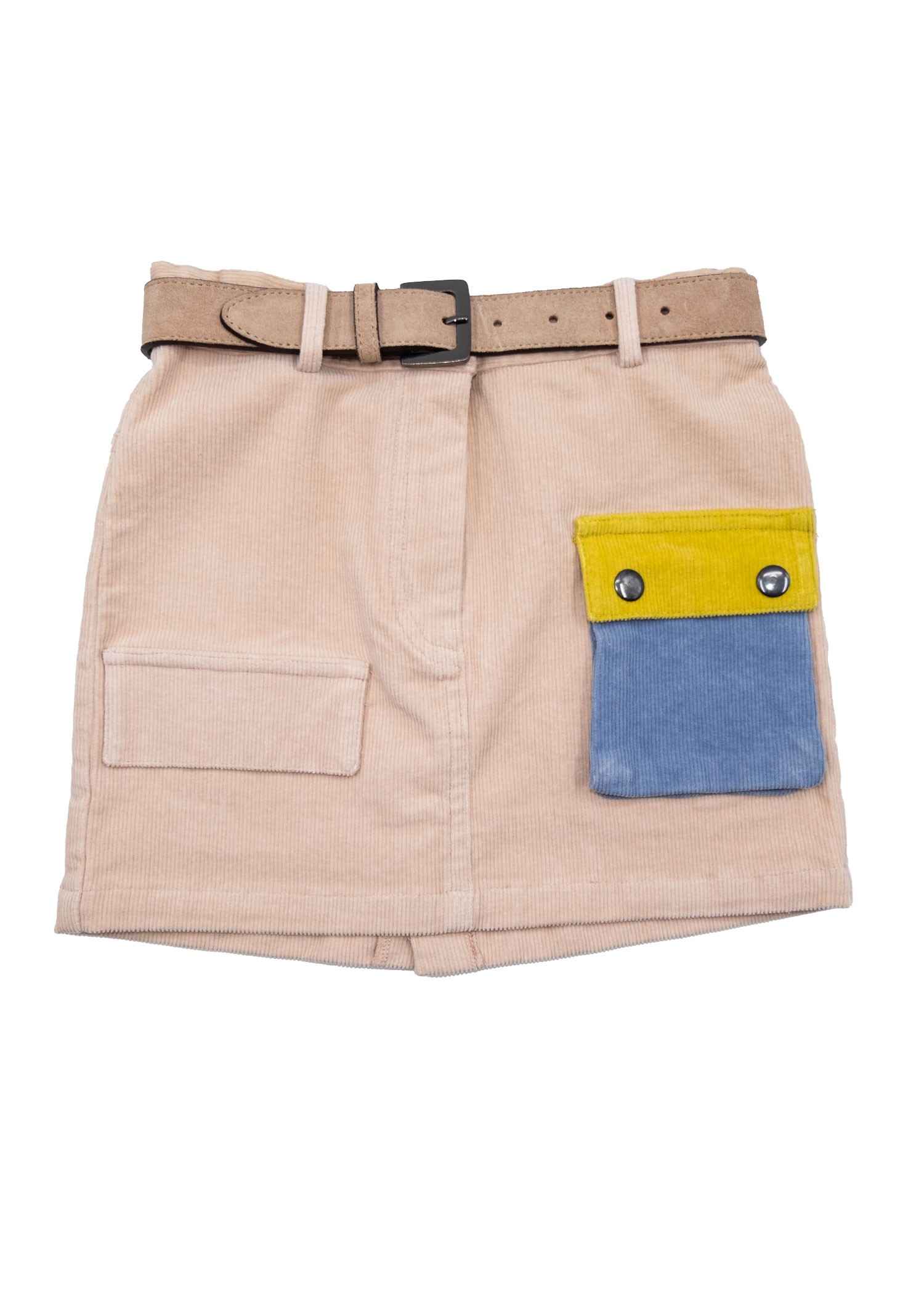 Corduroy Cream Winter Girls Skirt