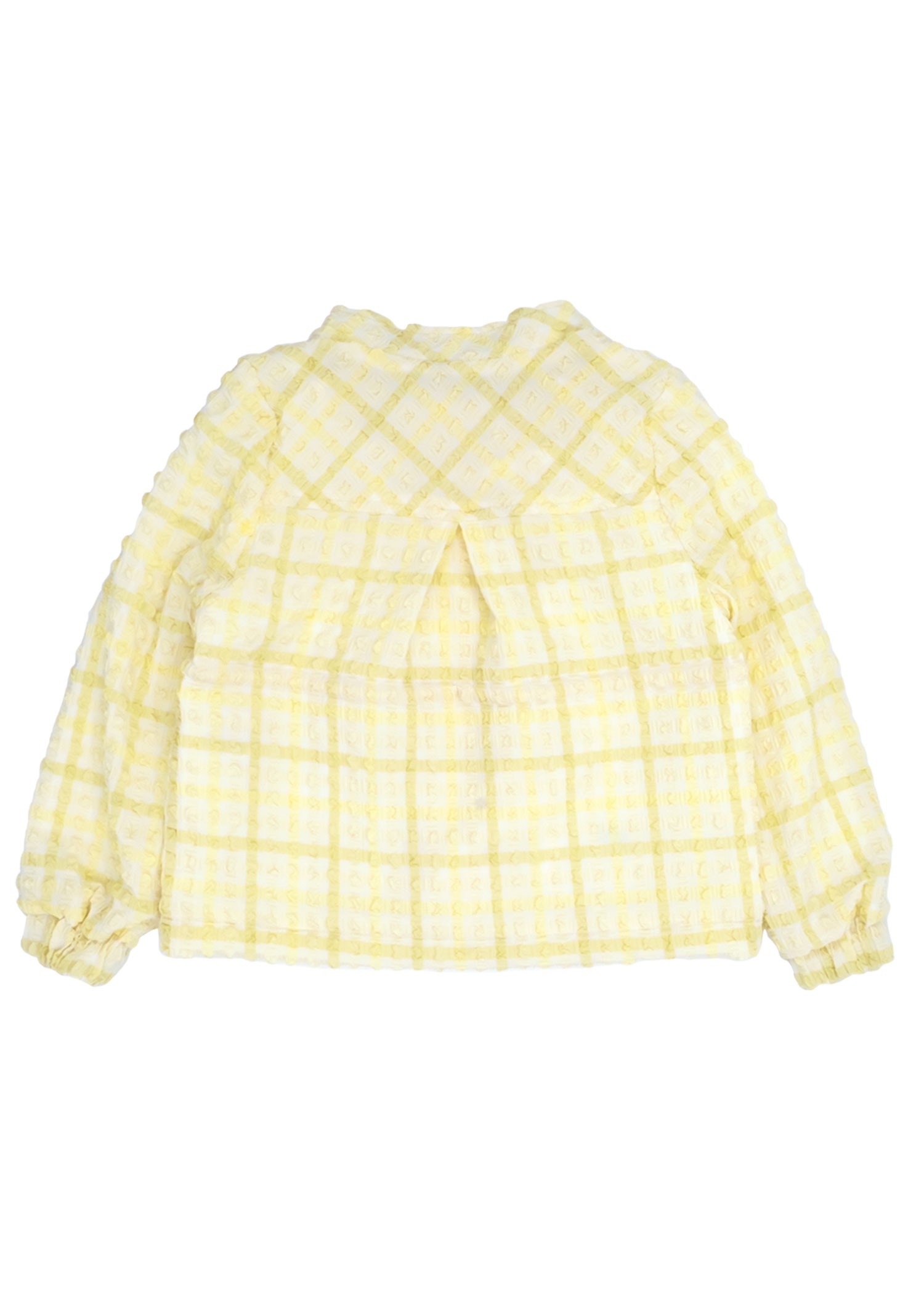 Recycle Special Woven Waist Drawstring Yellow Spring Coat for Girls