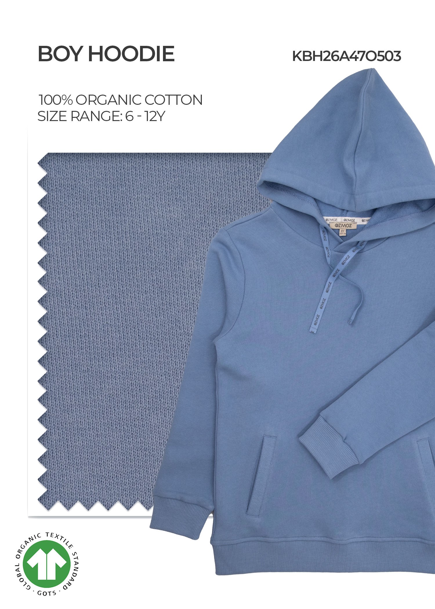 Organic Ashleigh Blue Boy Hoodie
