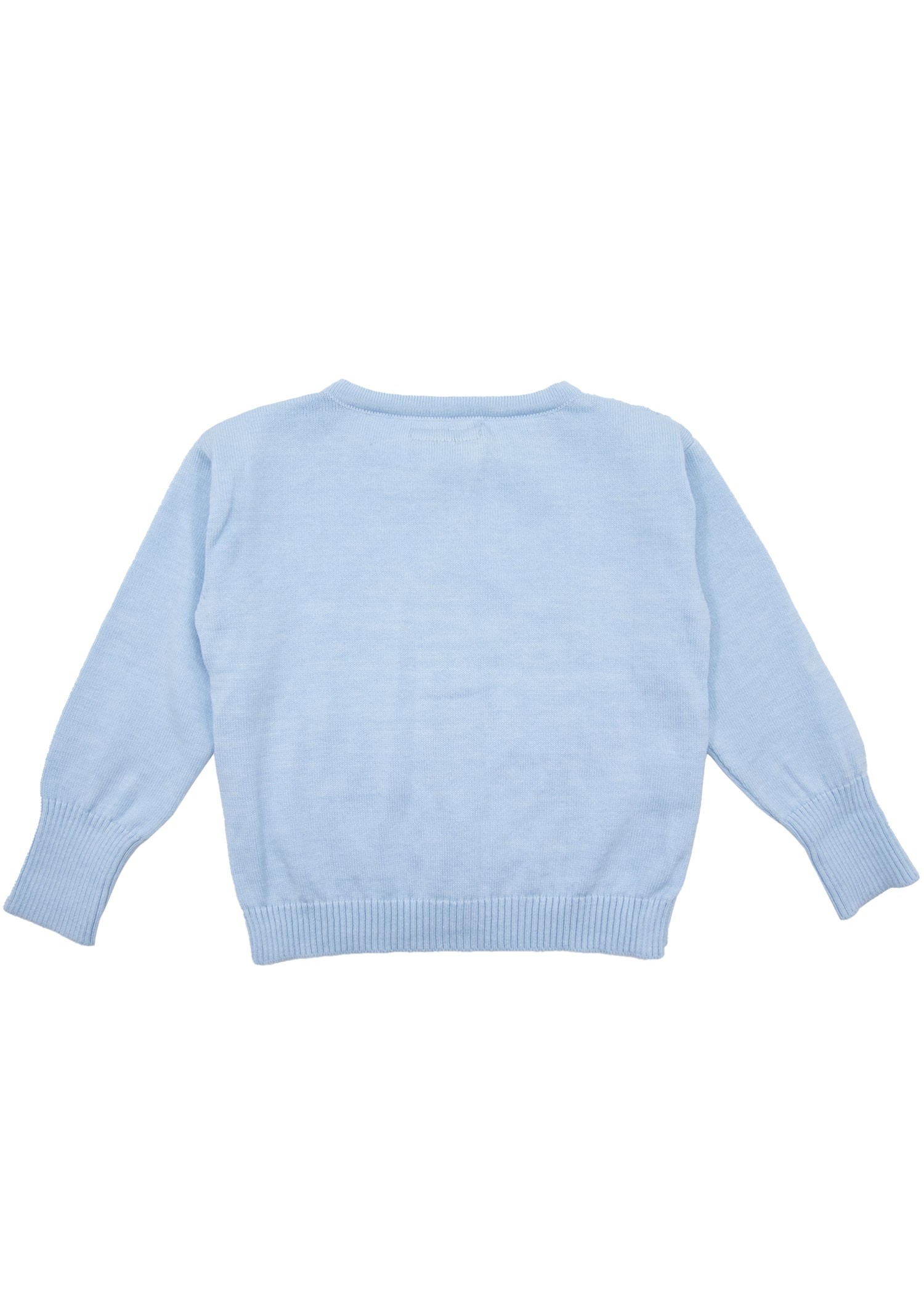 Organic Knitwear Knitted Long Sleeve Blue Spring Little Boy Cardigan