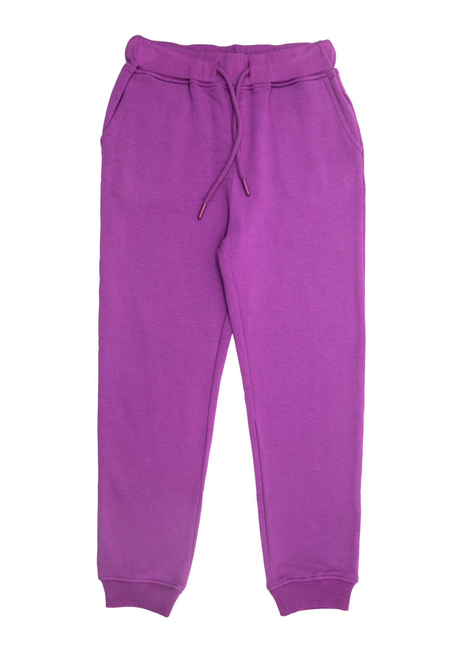 Bamboo Fabric Raised Purple Winter Girls' Sweatpants