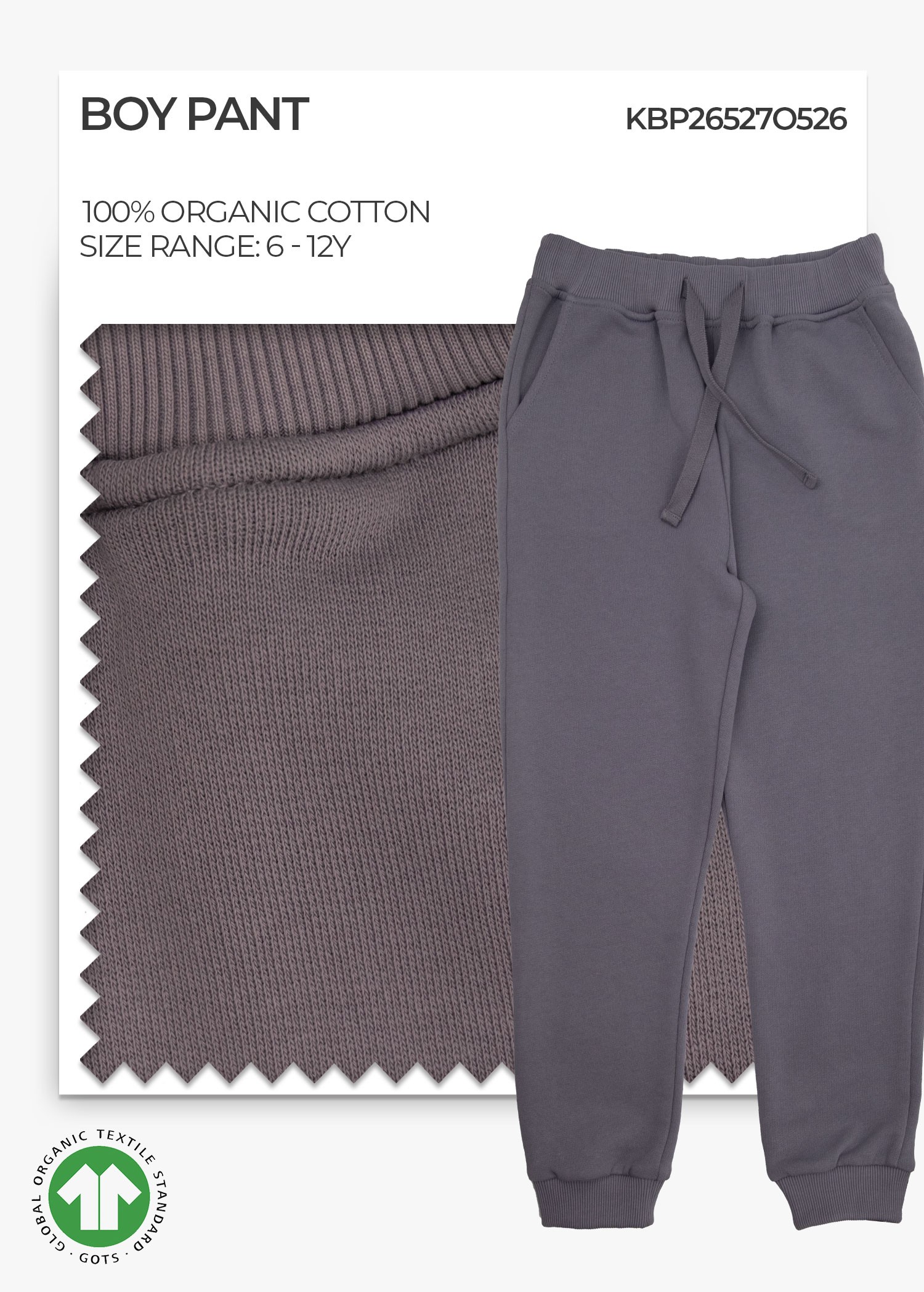 Organic Quick Silver Boy Pant