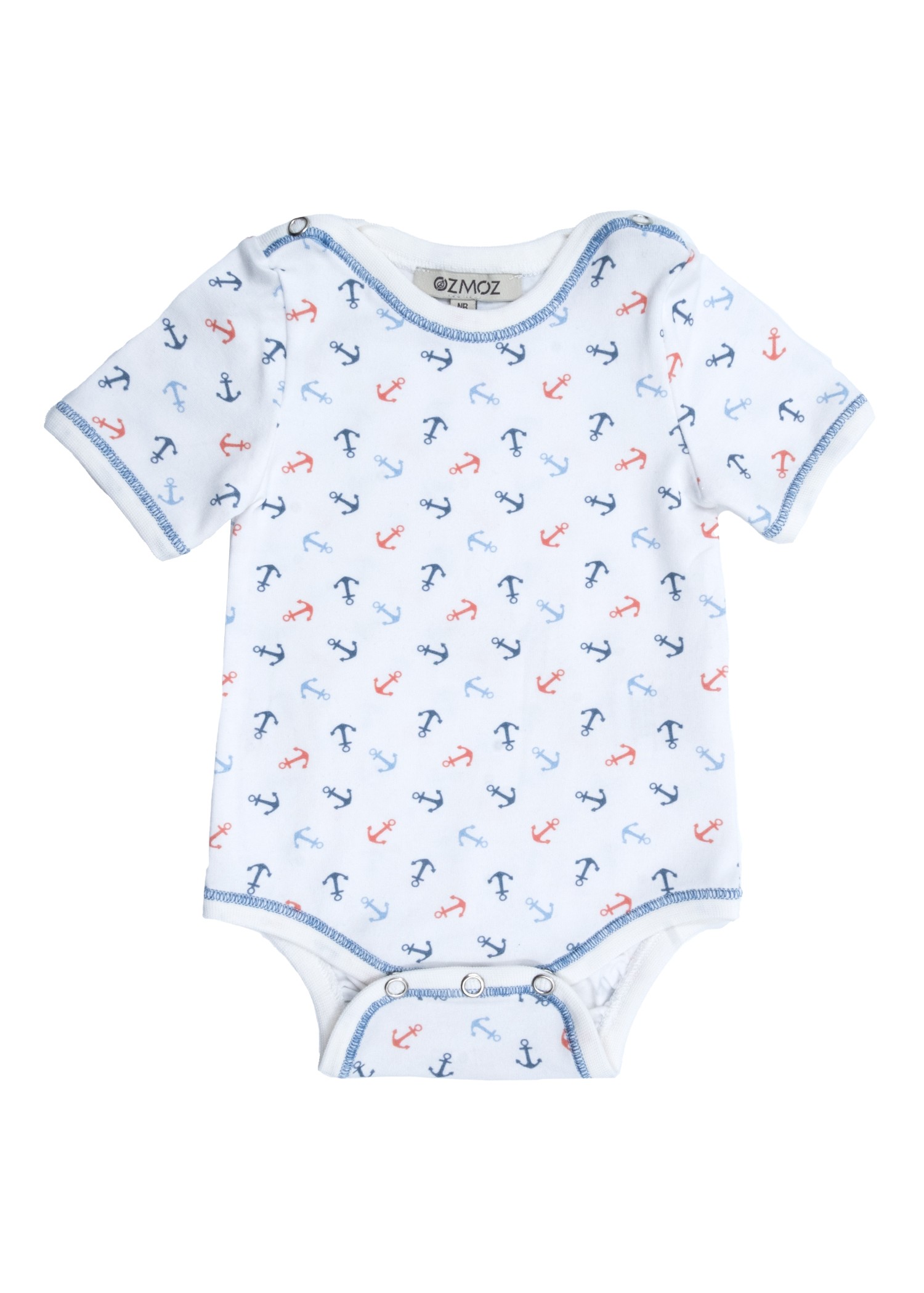 Organic Baby Boy Short-Sleeve Bodysuit 3-Pack (Assorted Prints)