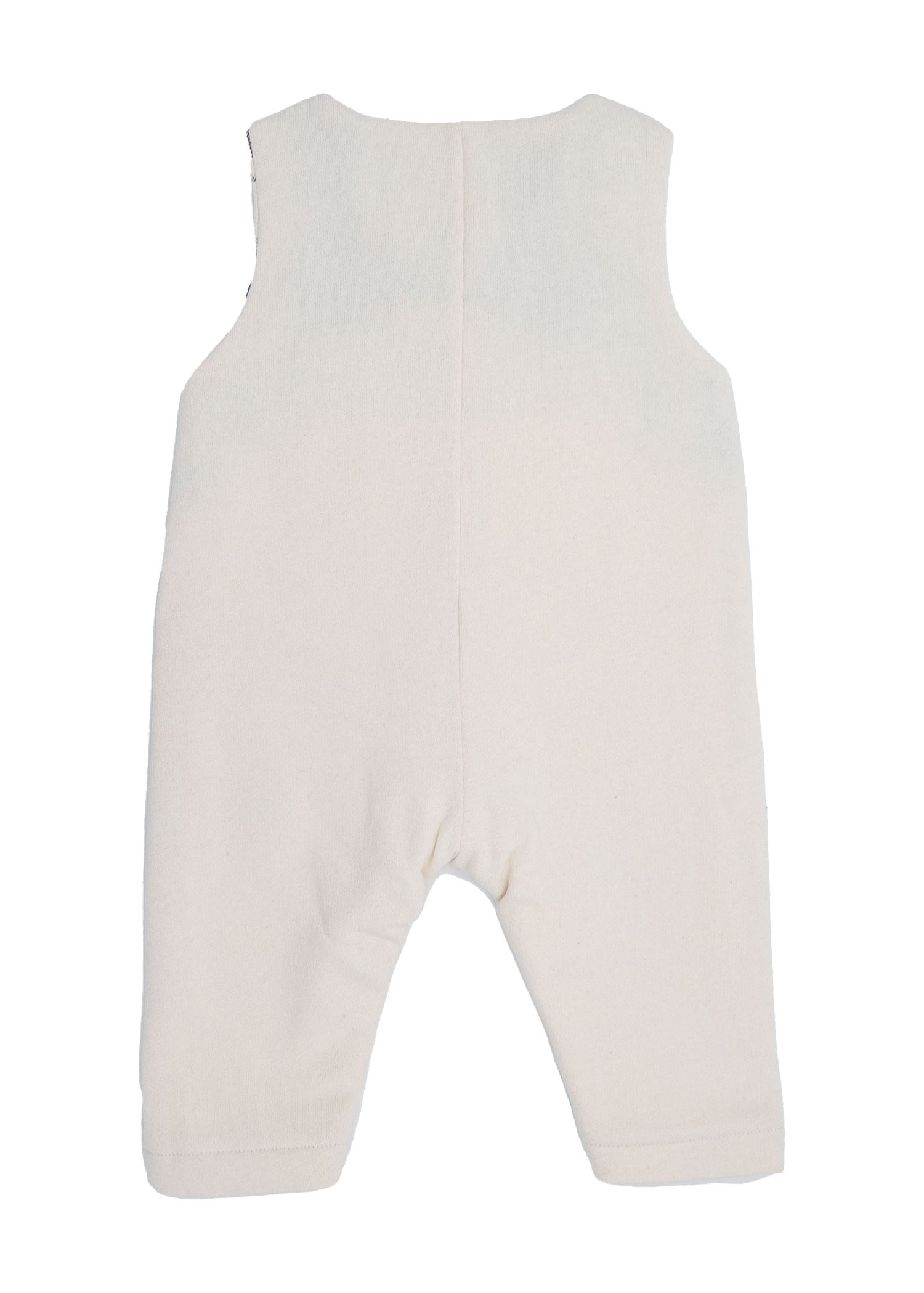 Organic Ecru Winter Wool Unisex Baby Jumpsuit