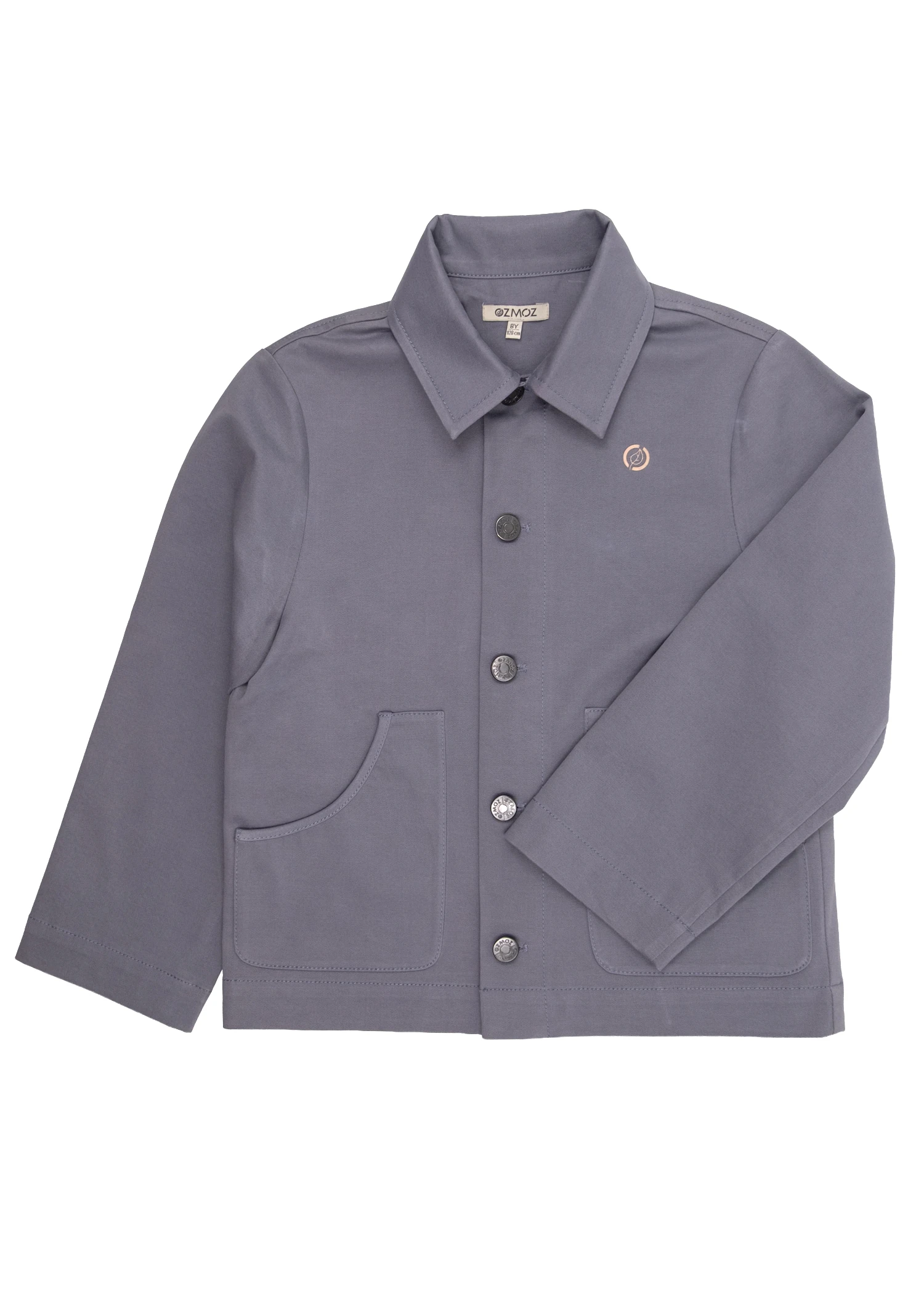 Organik Sırtı Baskılı Koyu Mavi Kışlık Erkek Çocuk Ceket