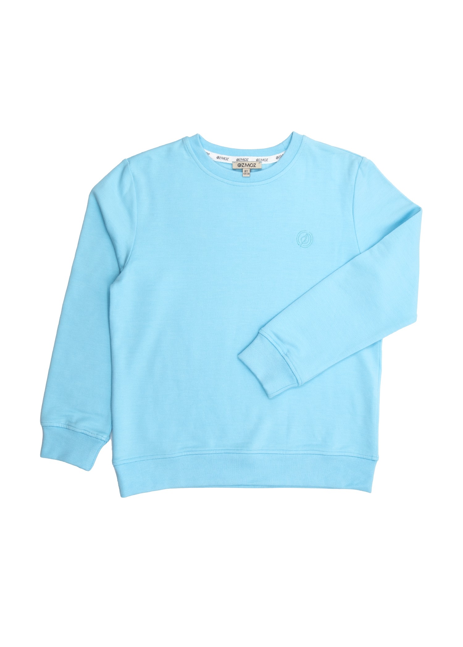 Bambu Kumaş Şardonlu Mavi Kışlık Unisex Çocuk Sweatshirt