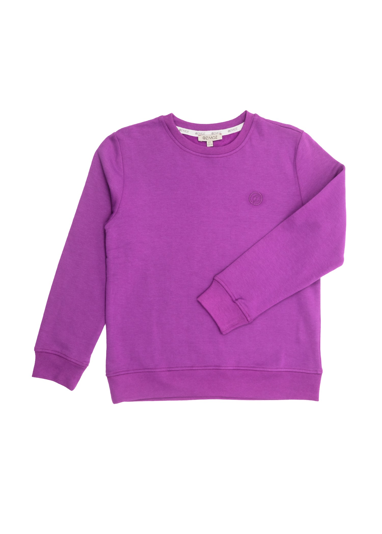 Bamboo Fabric Raised Purple Winter Girls' Sweatshirt