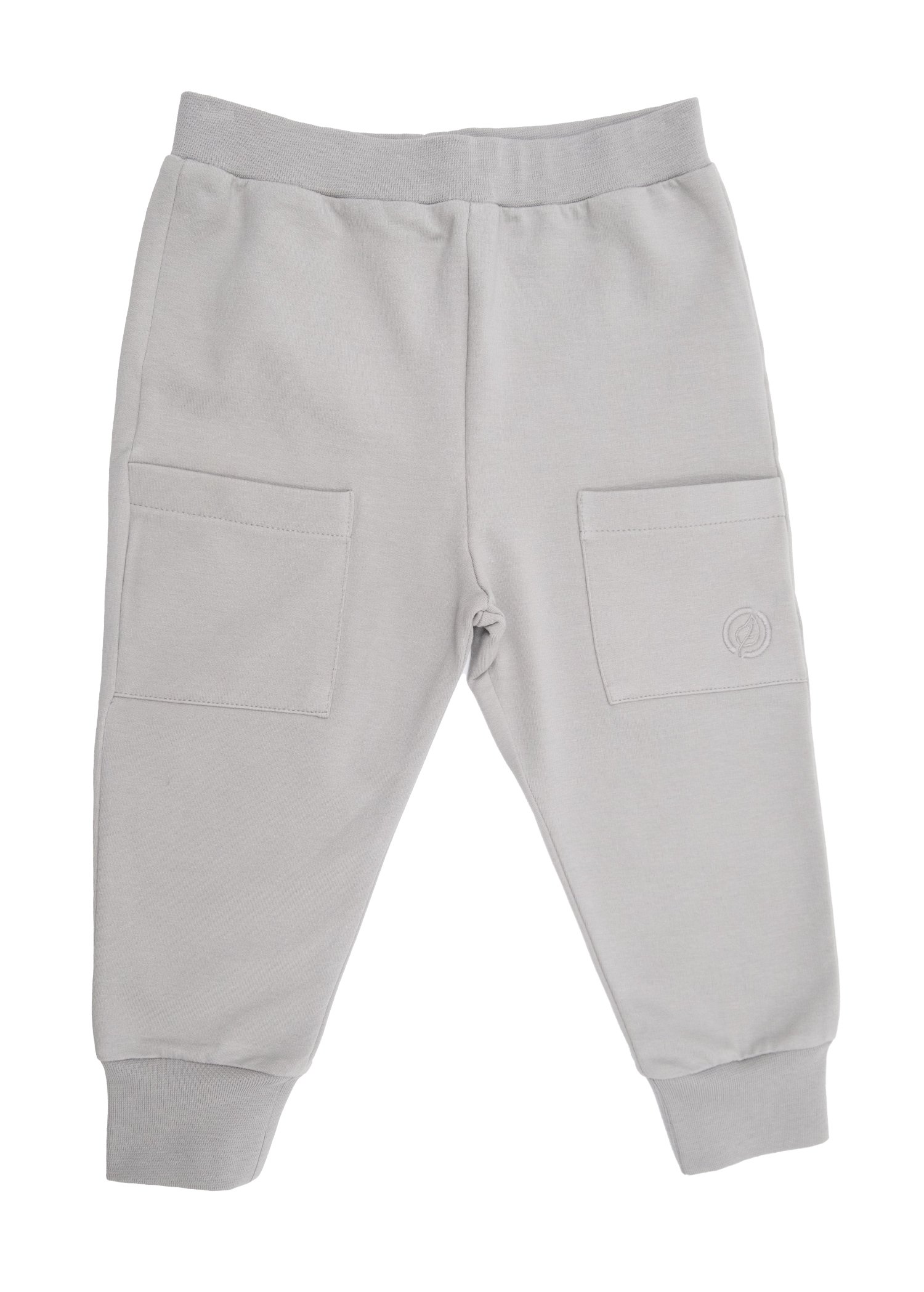 Organic Gray Winter Little Boy Sweatpants