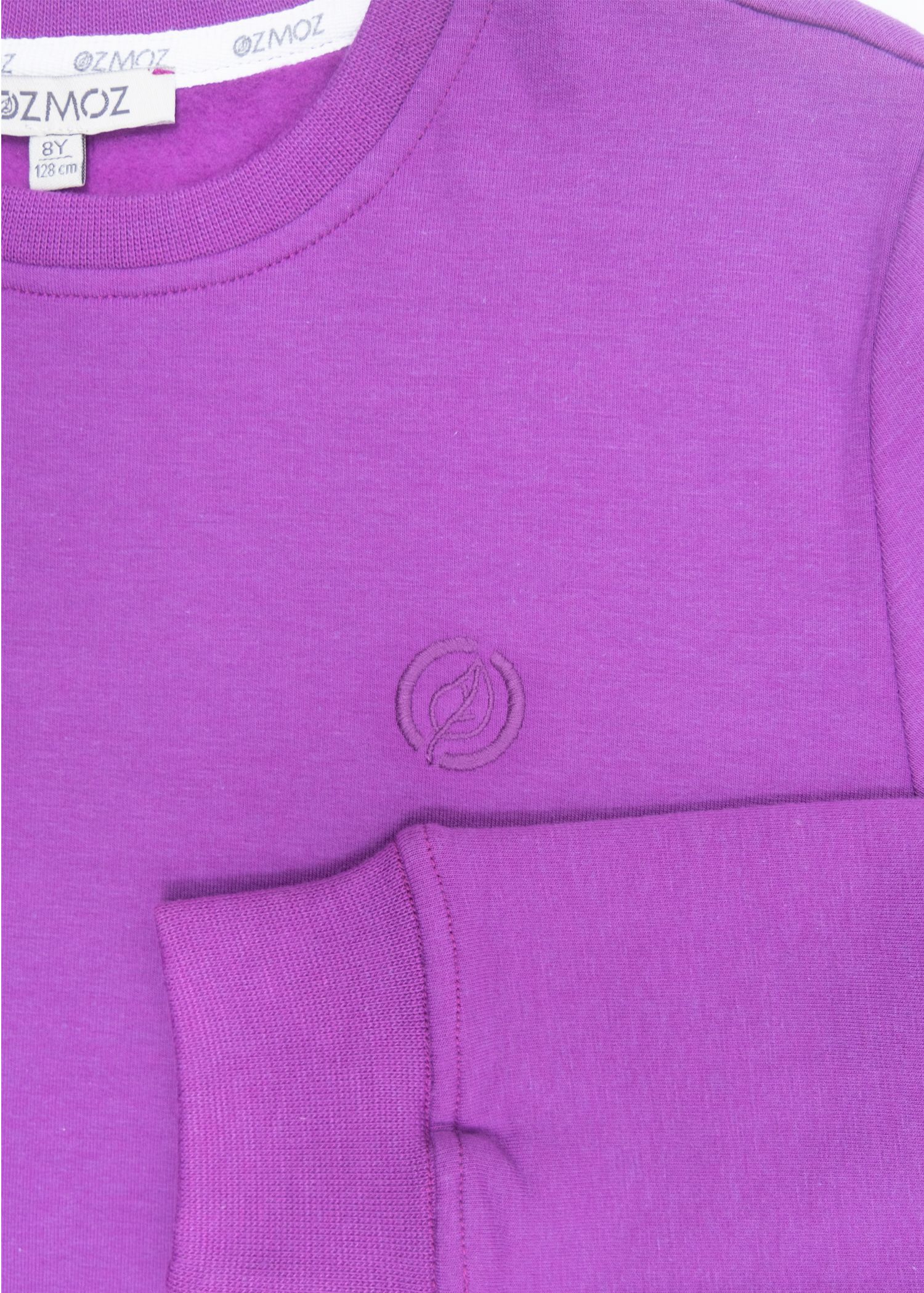 Bamboo Fabric Raised Purple Winter Girls' Sweatshirt