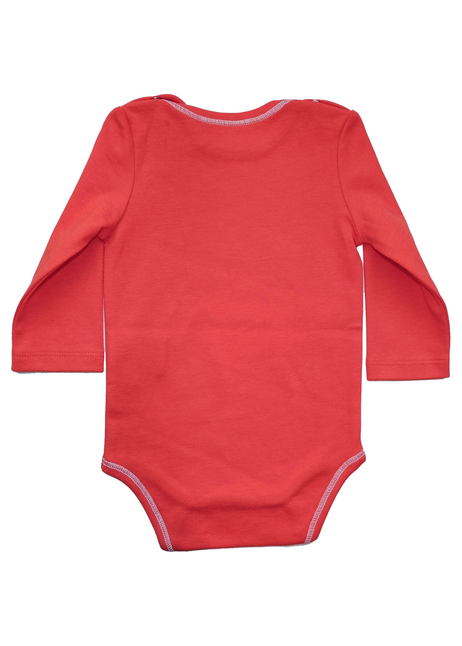 Organic Flower of Life Printed Red Baby Bodysuit