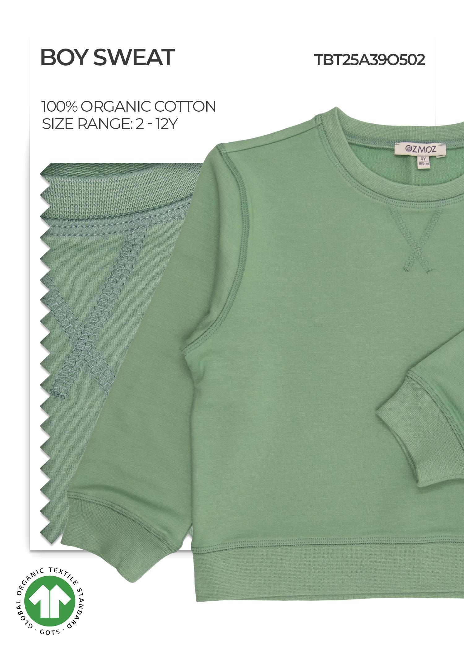 Organic Green Boy Sweat