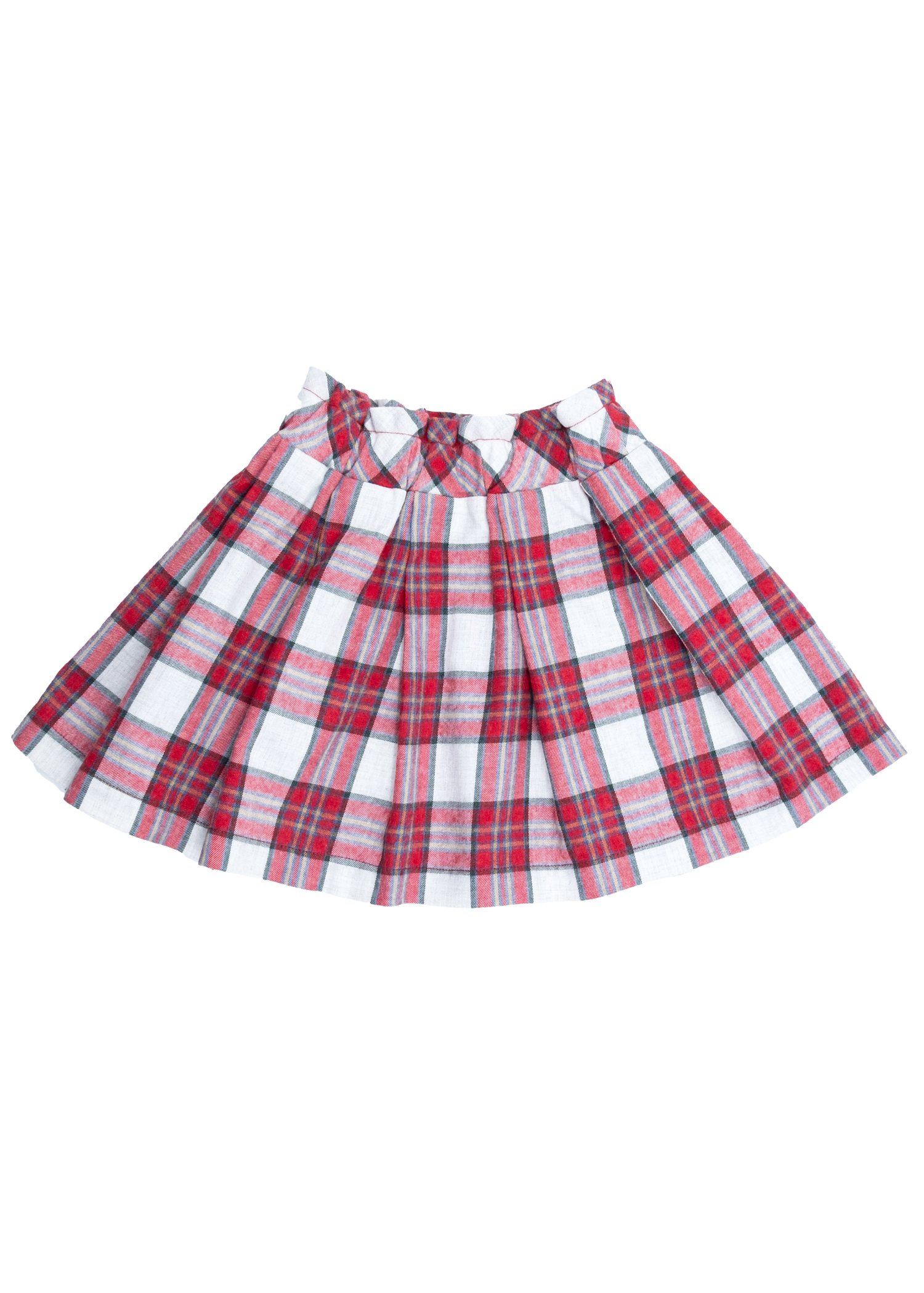 Plaid Red Winter Little Girl Skirt