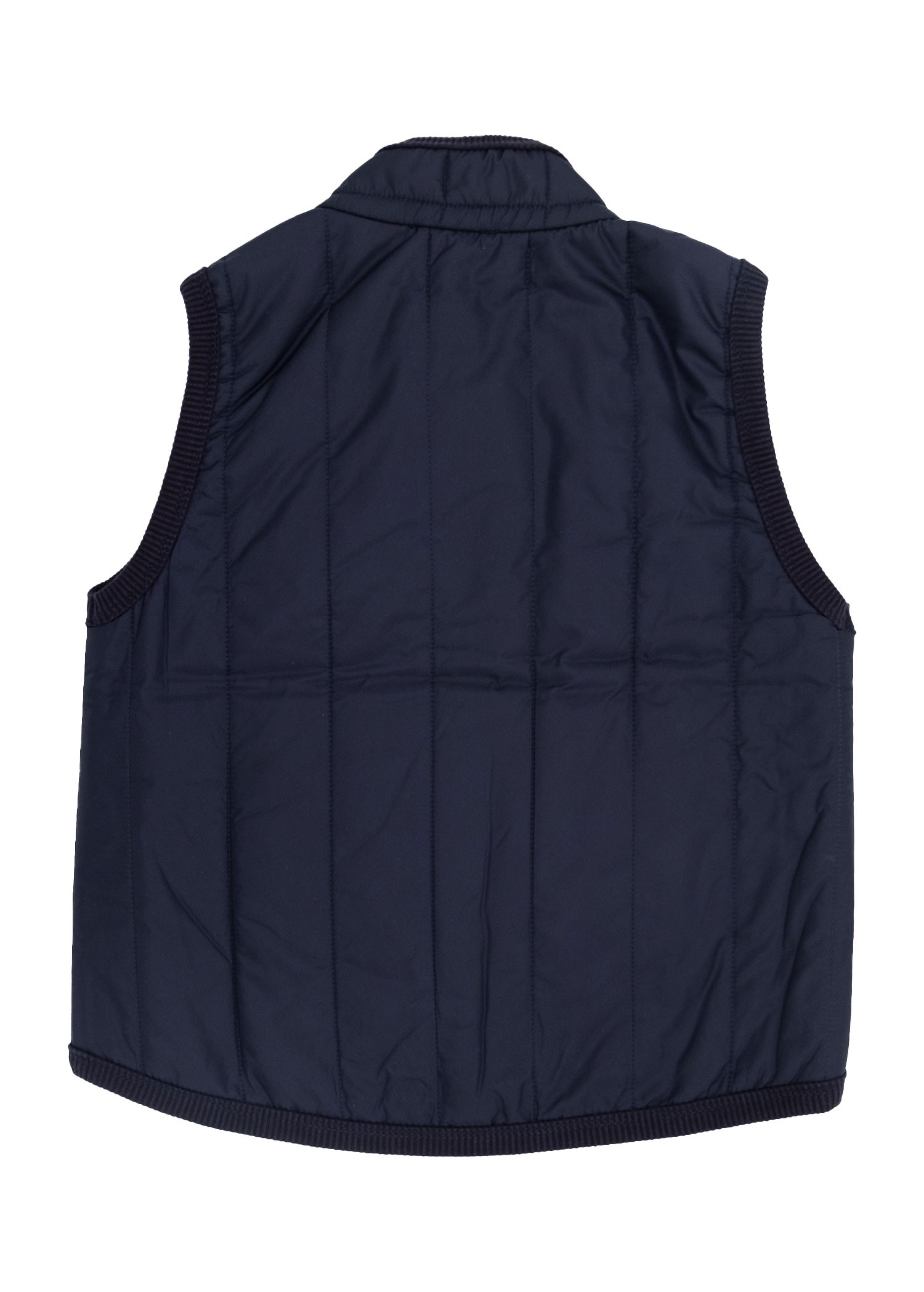 Quilted Sleeveless Navy Blue Winter Boy's Sports Vest