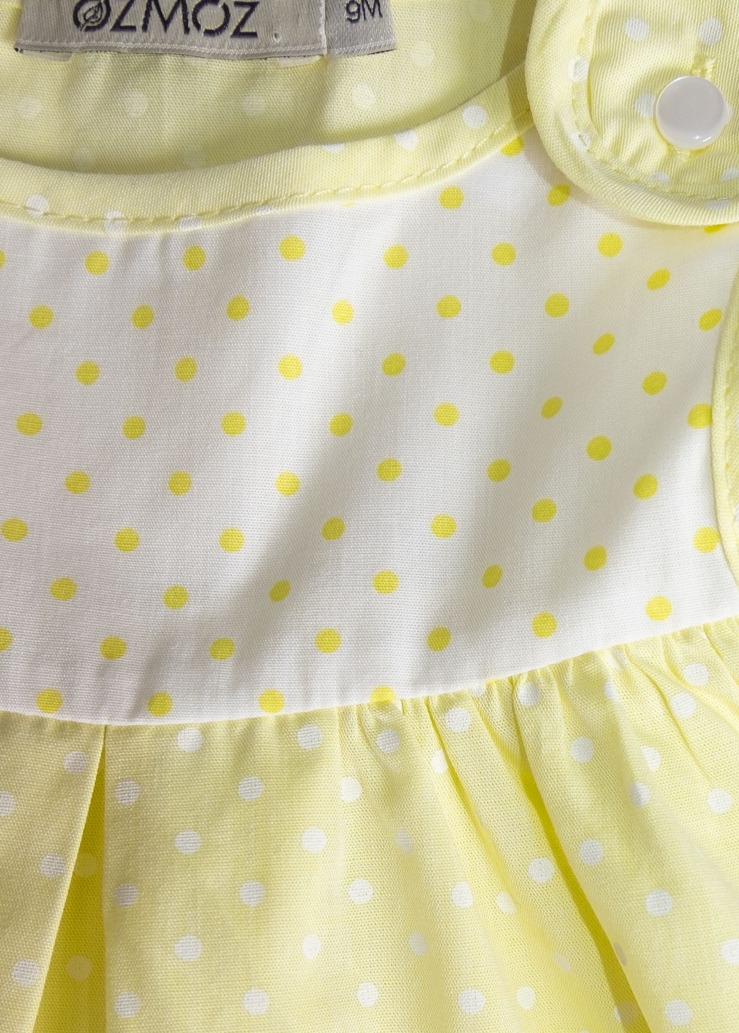 100% Cotton Robe Yellow Summer Baby Girl Dress