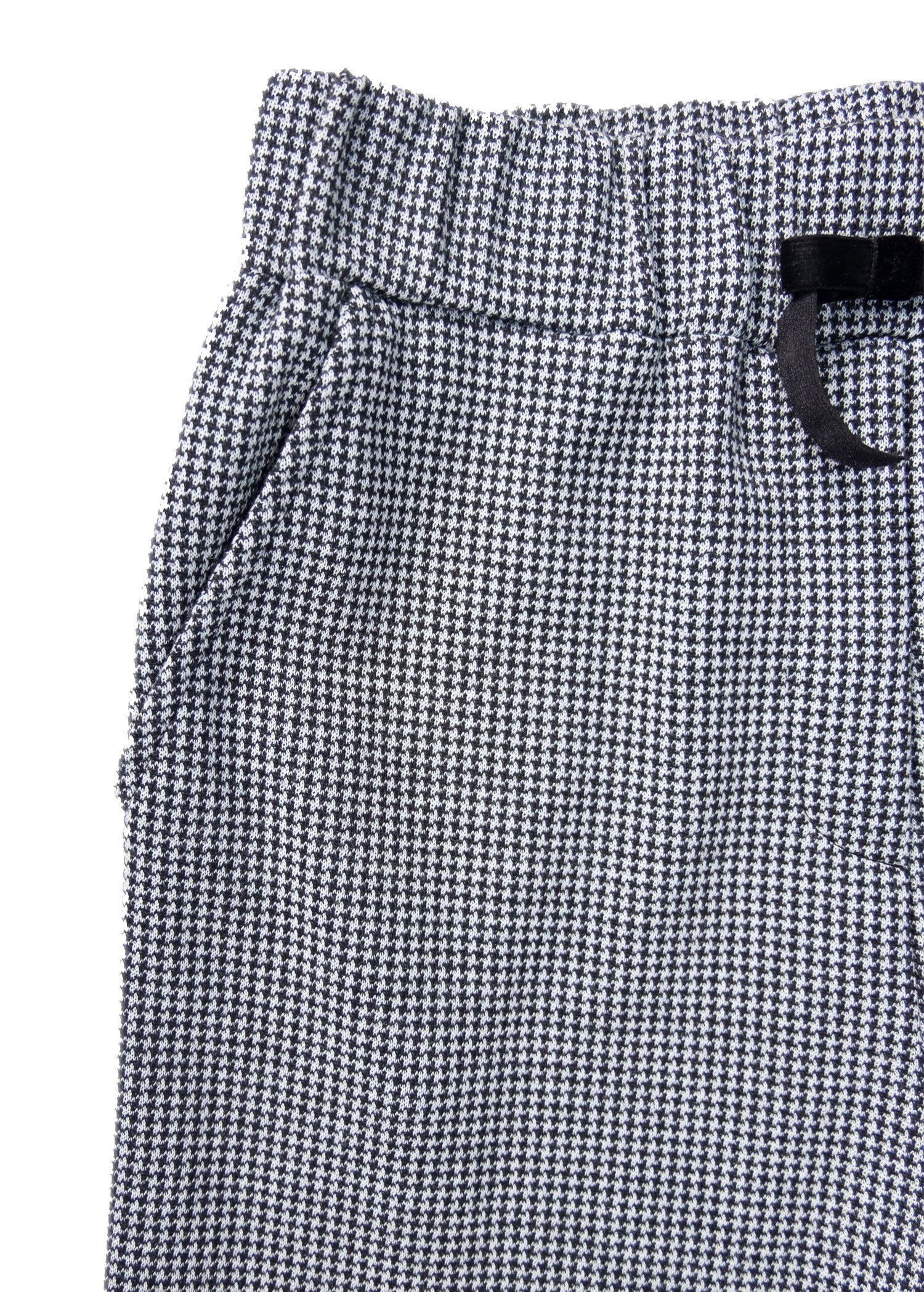 Velvet Piping Gray Gingham Winter Girls' Trousers