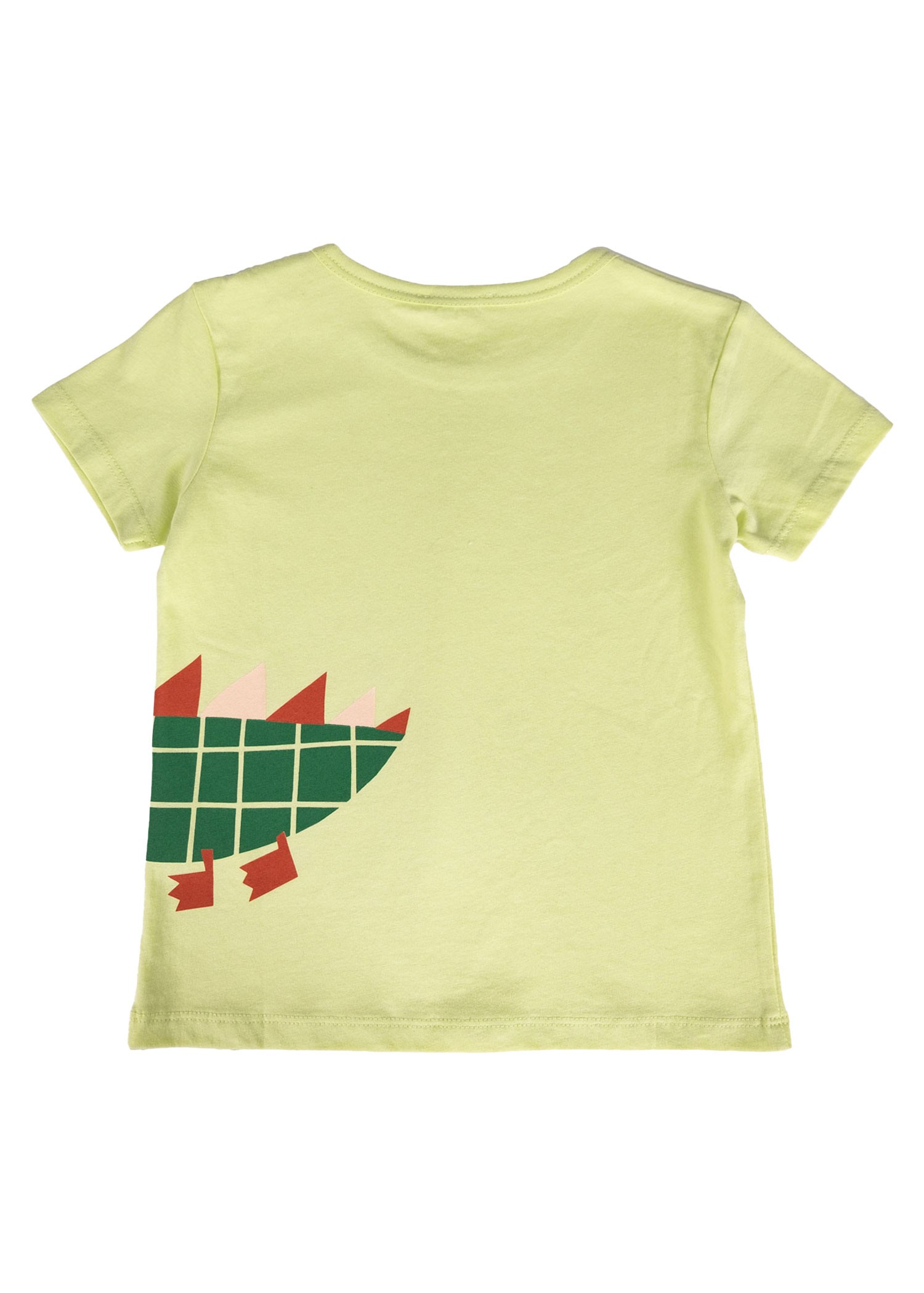 Organik Dino Baskılı Yeşil Yazlık Unisex Bebek Tshirt