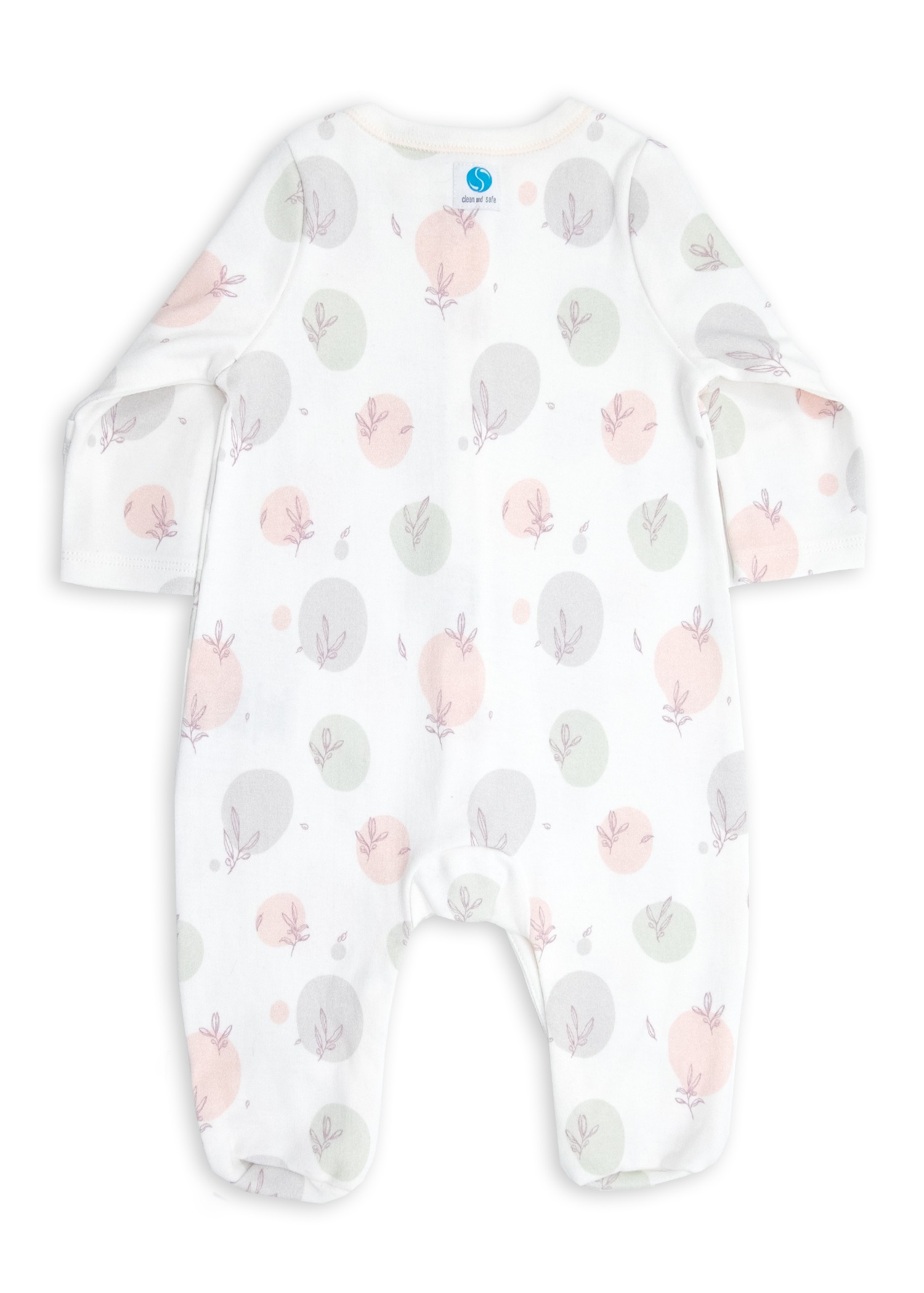 Clean and Safe Sterile Ready to Wear Organic Unisex Baby Jumpsuit-Bubble