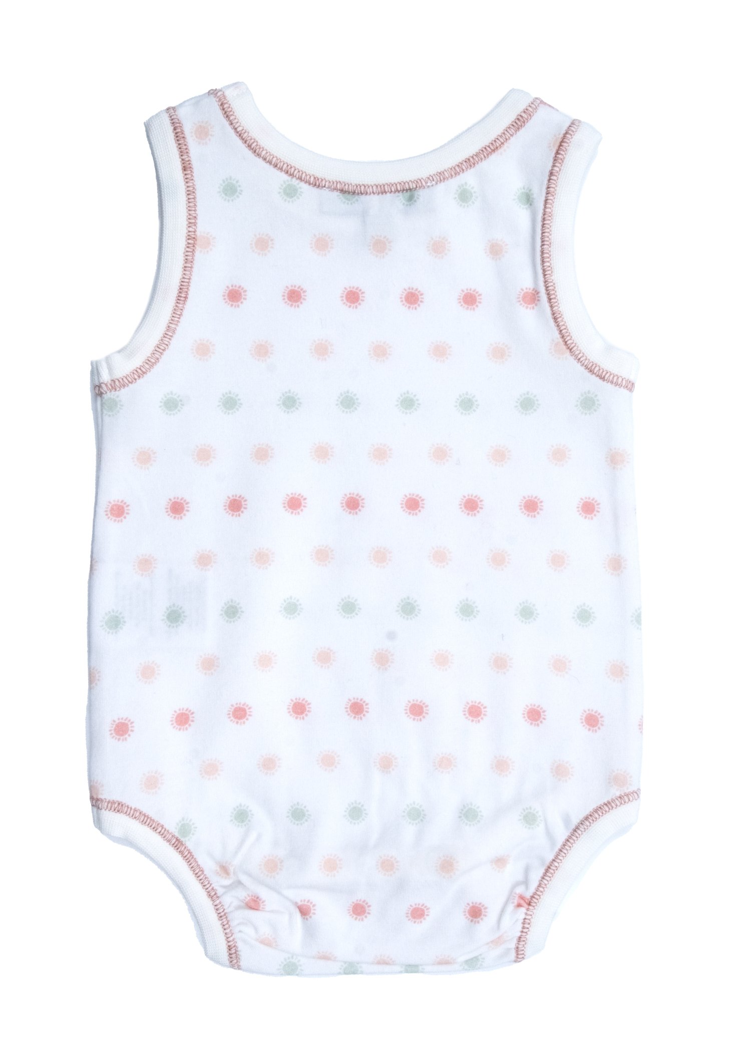 Organic Sun Patterned Baby Girl Athlete Body