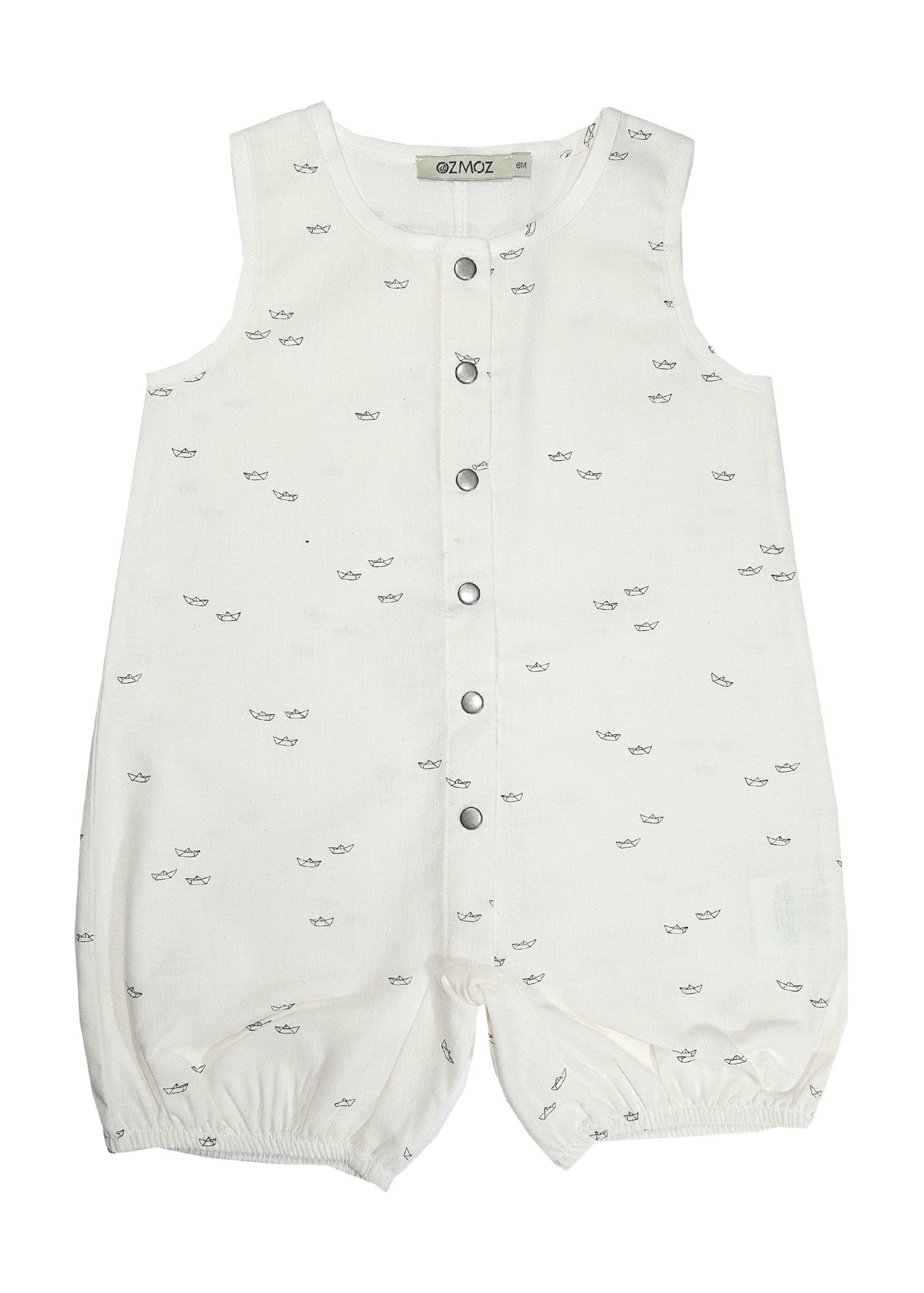 Organic Fish Printed Baby Boy Bodysuit