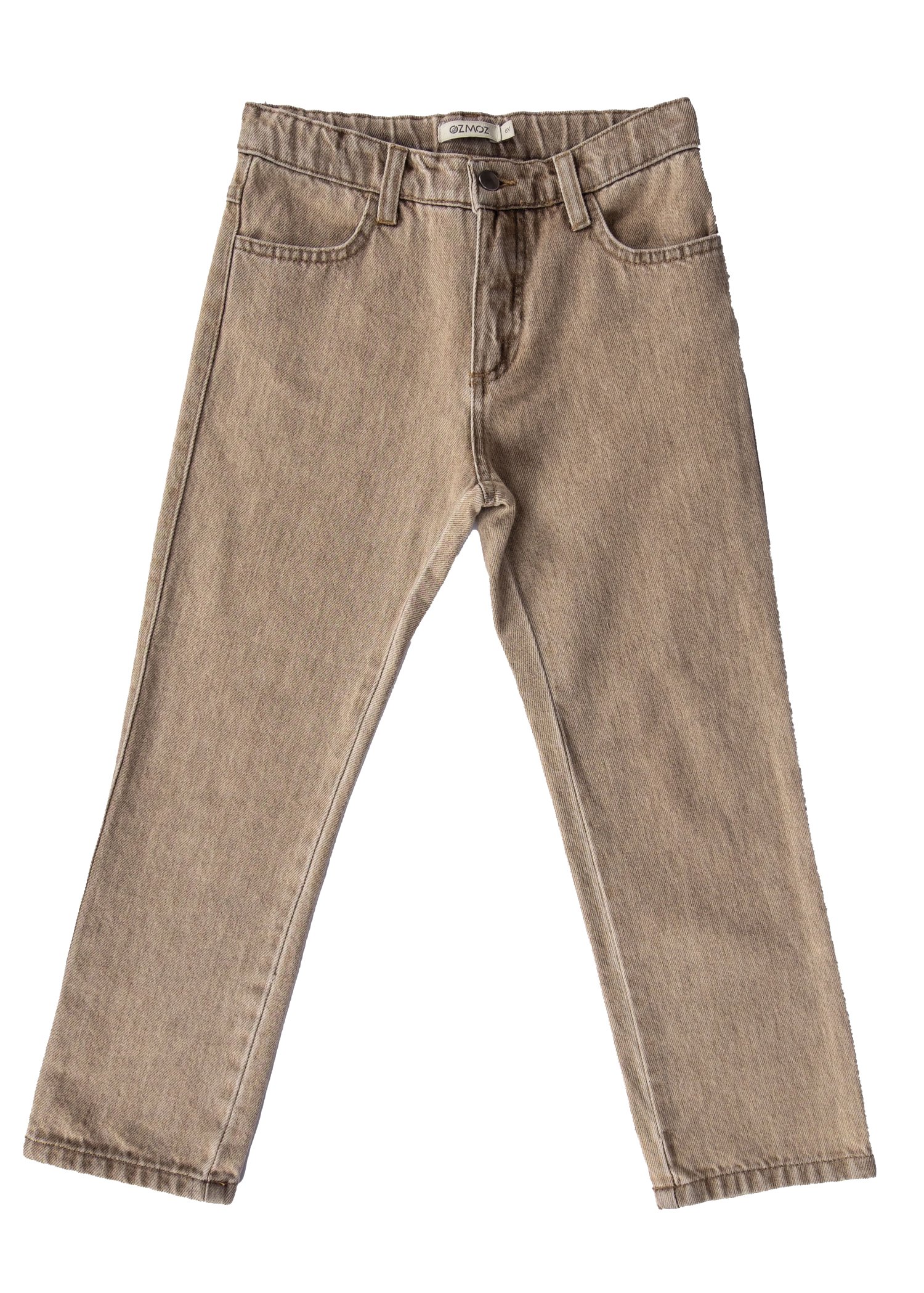 100% Cotton Denim Beige Boy's Trousers