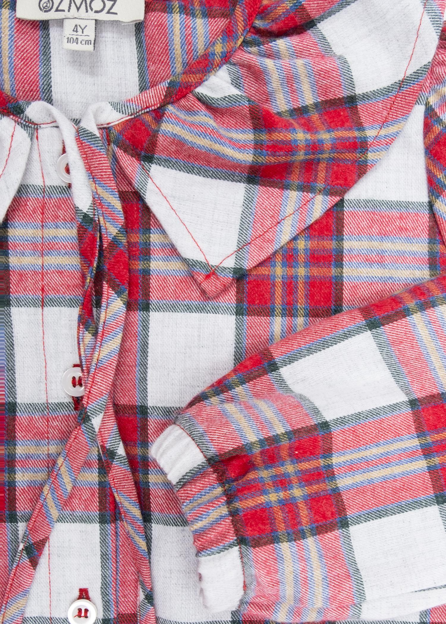 Plaid Red Winter Little Girl Blouse