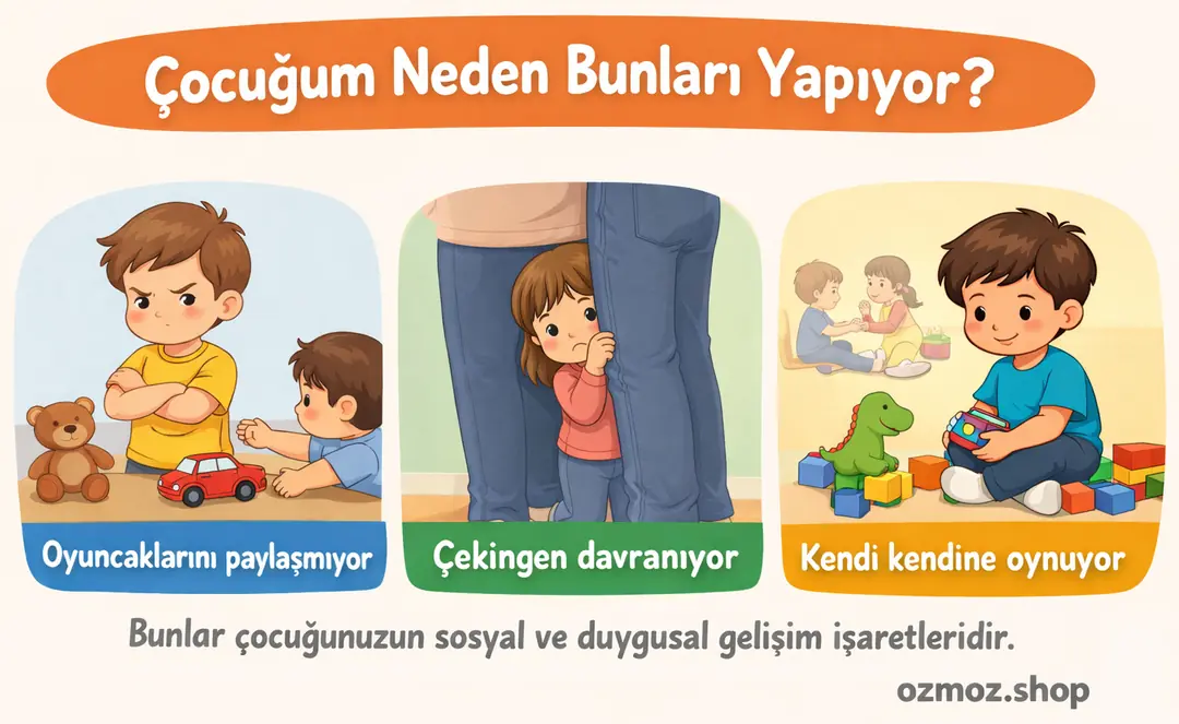 Bebeklikten küçük çocukluğa geçişte görülen temel değişimler.