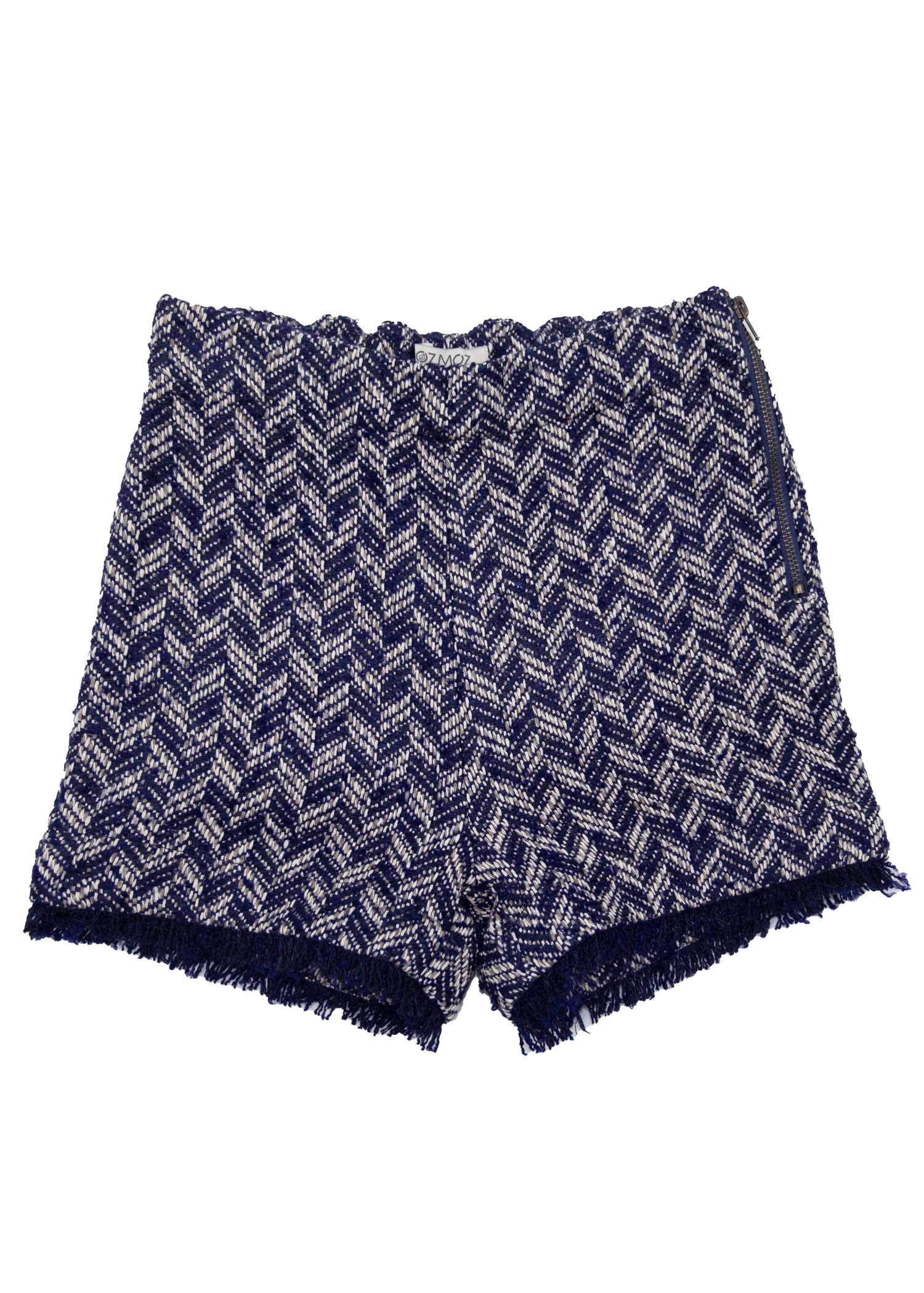 Chanel Fabric Navy Blue Tasseled Winter Girls' Shorts