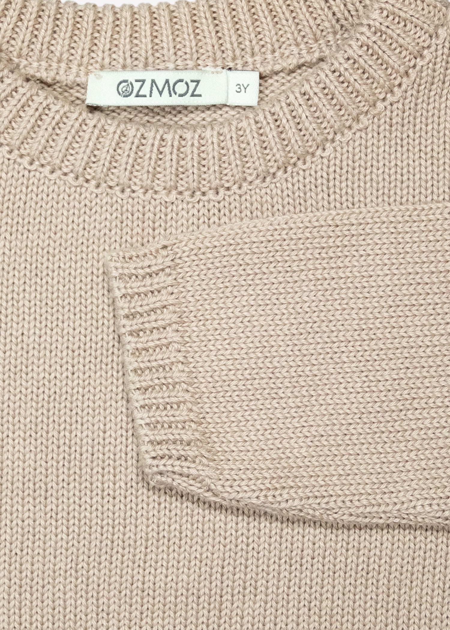 Organic Cotton Winter Milk Brown Unisex Little Kids Knitwear Sweater