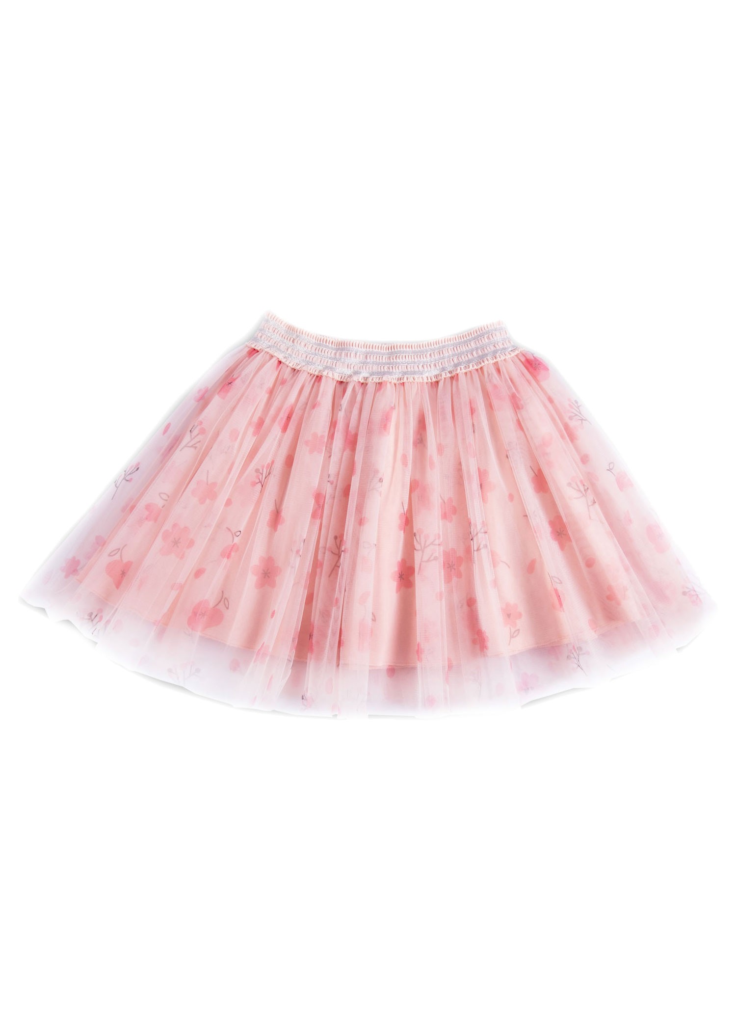 Floral Printed Pink Summer Baby Girl Tutu Skirt