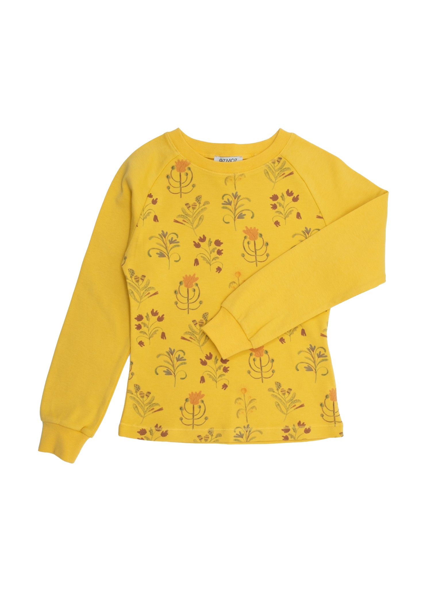 Organic Floral Printed Yellow Winter Girls Suit