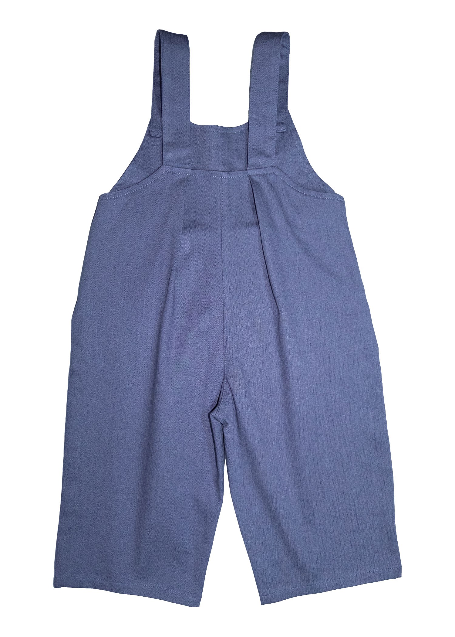 Embroidered Navy Blue Spring Baby Girl Jumpsuit