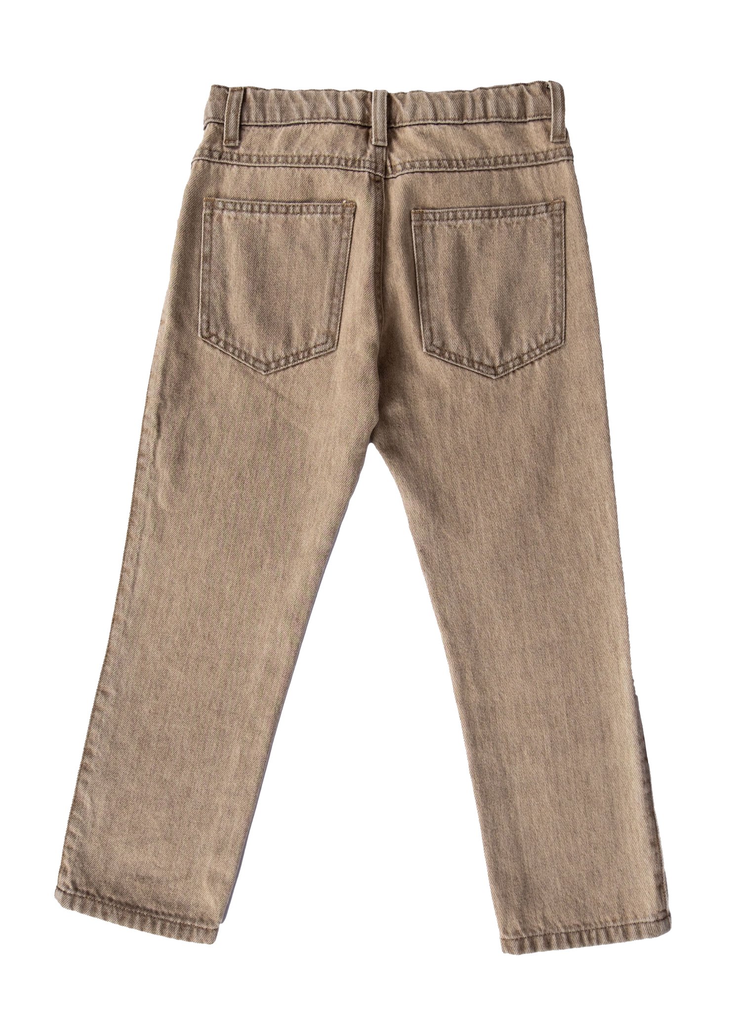 100% Cotton Denim Beige Boy's Trousers