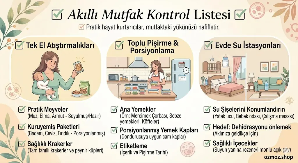 Küçük düzenlemeler, bebeğinizle hayatınızı daha kolay hale getirebilir.