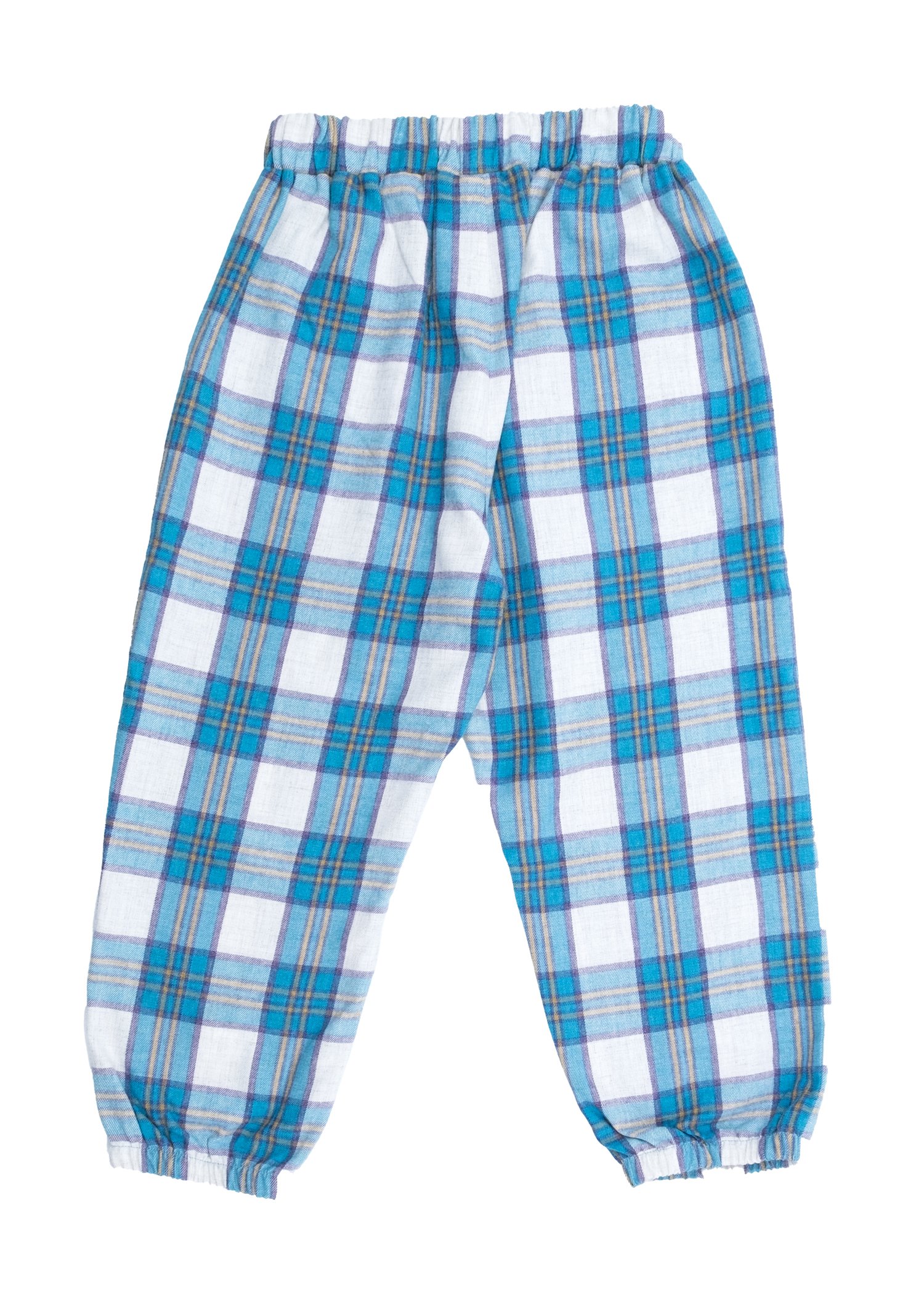 Plaid Blue Winter Unisex Little Kids Bottom