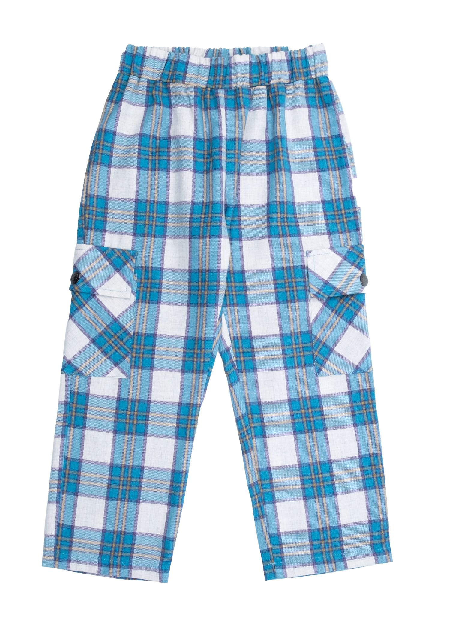 Plaid Blue Winter Little Boy Bottom