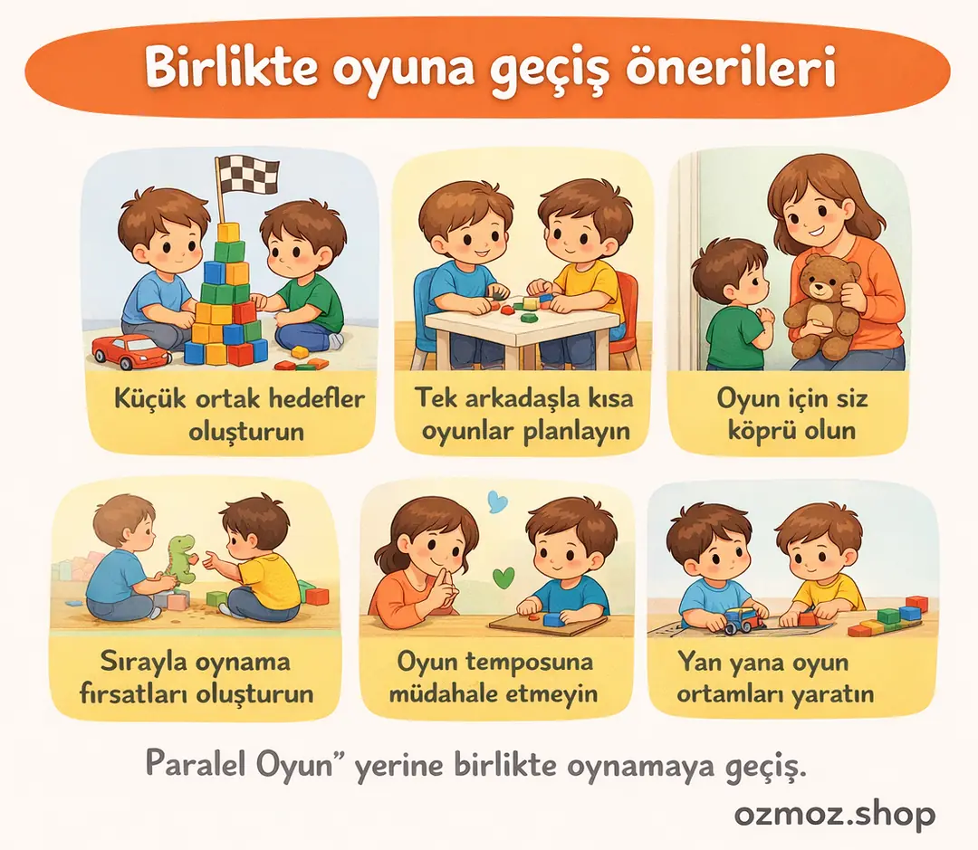 Oyun çocuk dünyasının önemli bir parçası. Onu arkadaşları ile oynamaya teşvik edebilirsiniz.