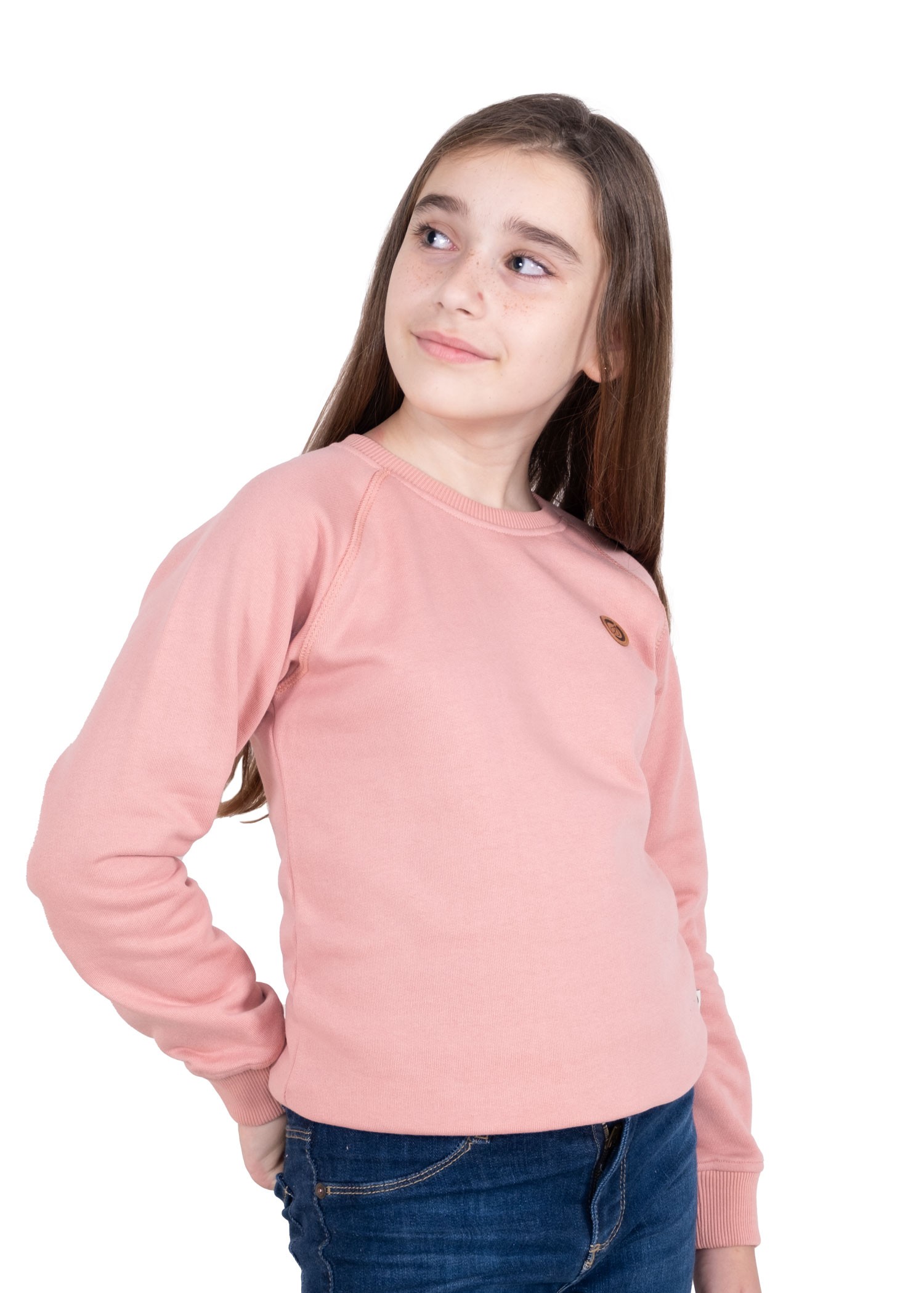 Organic Pink Winter Girl's Sweatshirt