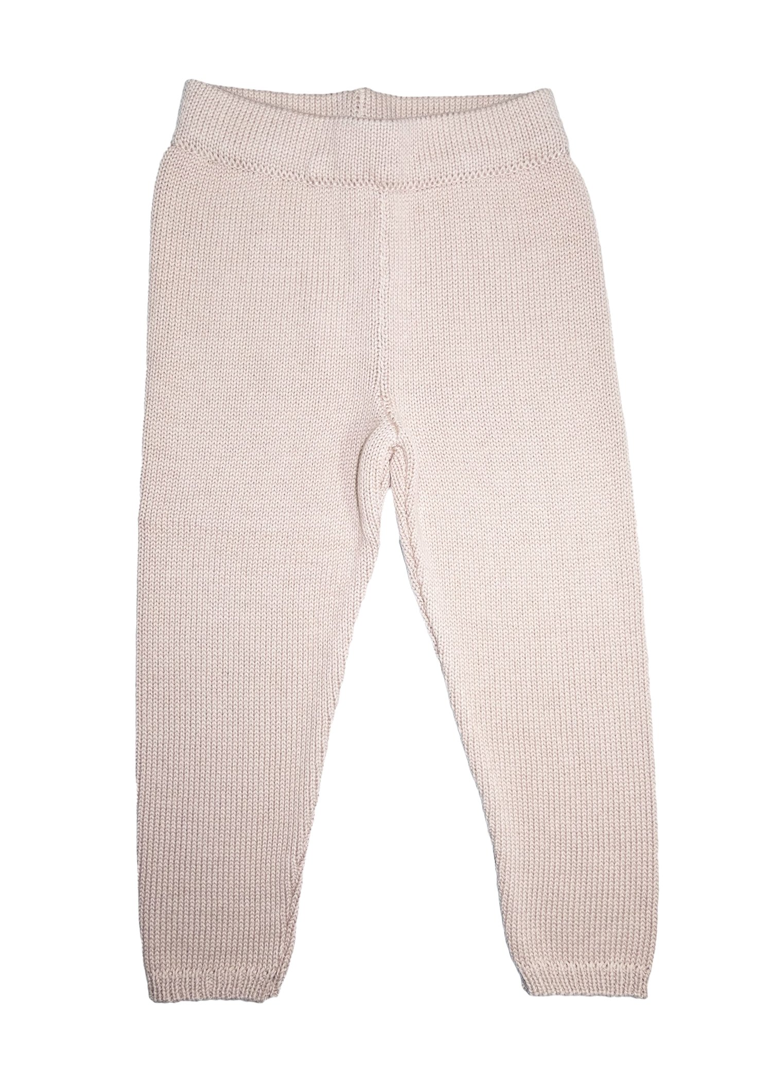 Organic Cotton Winter Milk Brown Unisex Little Kids Knitwear Trousers