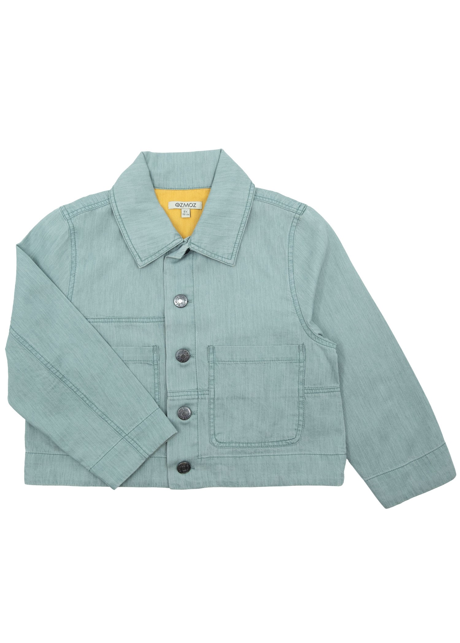 100% Cotton Light Blue Thin Denim Summer Unisex Kids Jacket