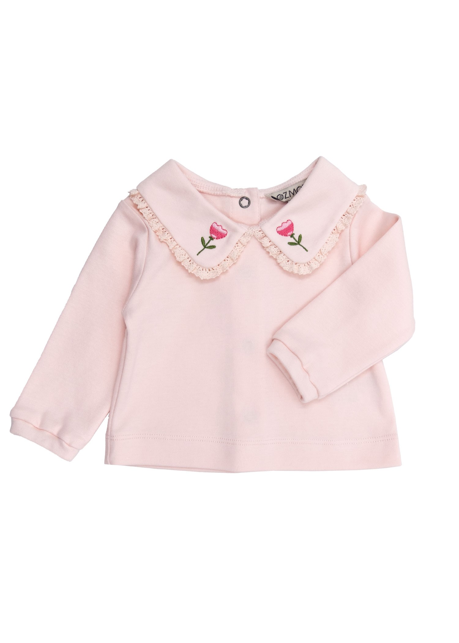 Organic Cloud Pink Baby Girl Blouse
