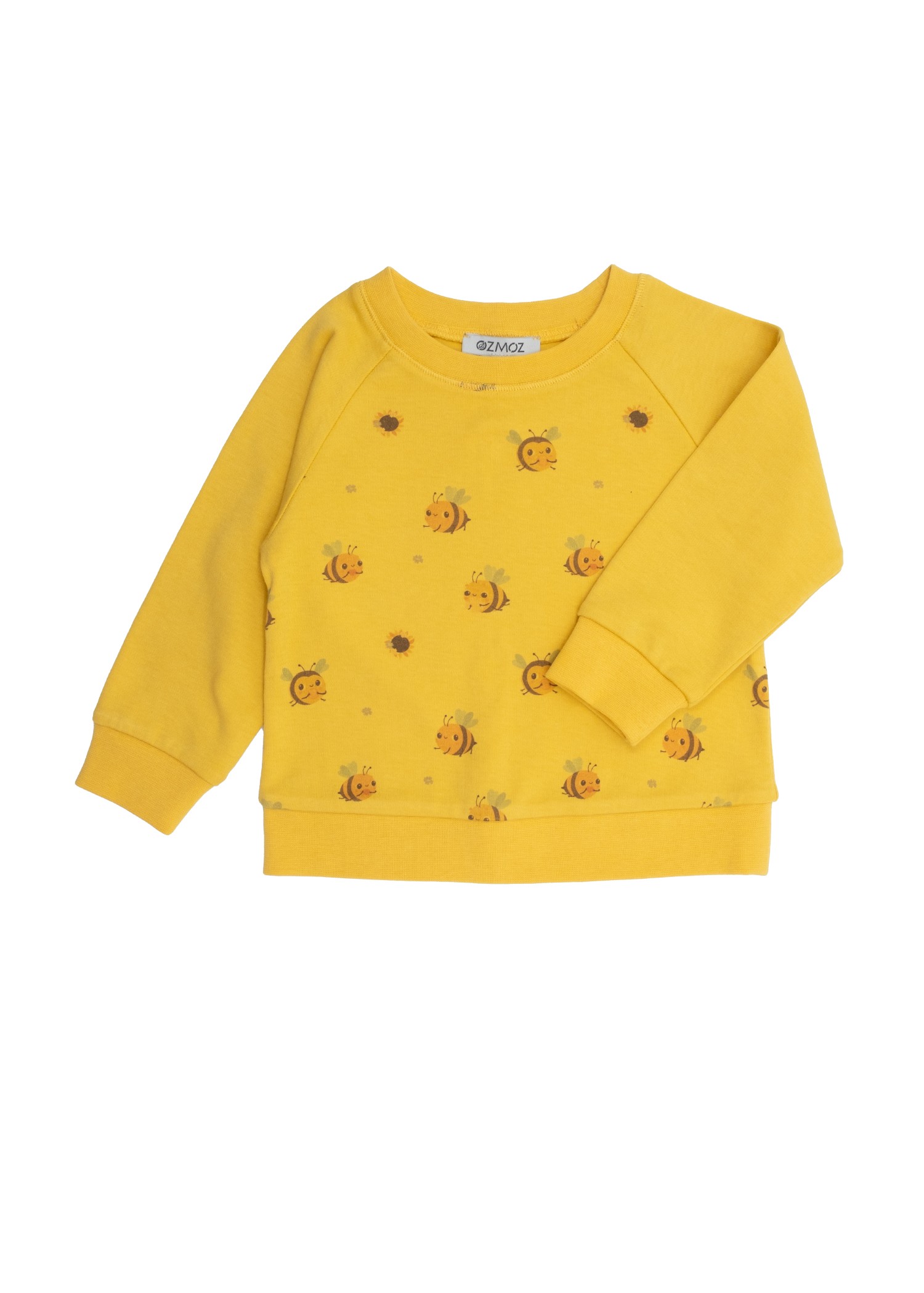 Organic Bee Printed Yellow Little Boy Suit