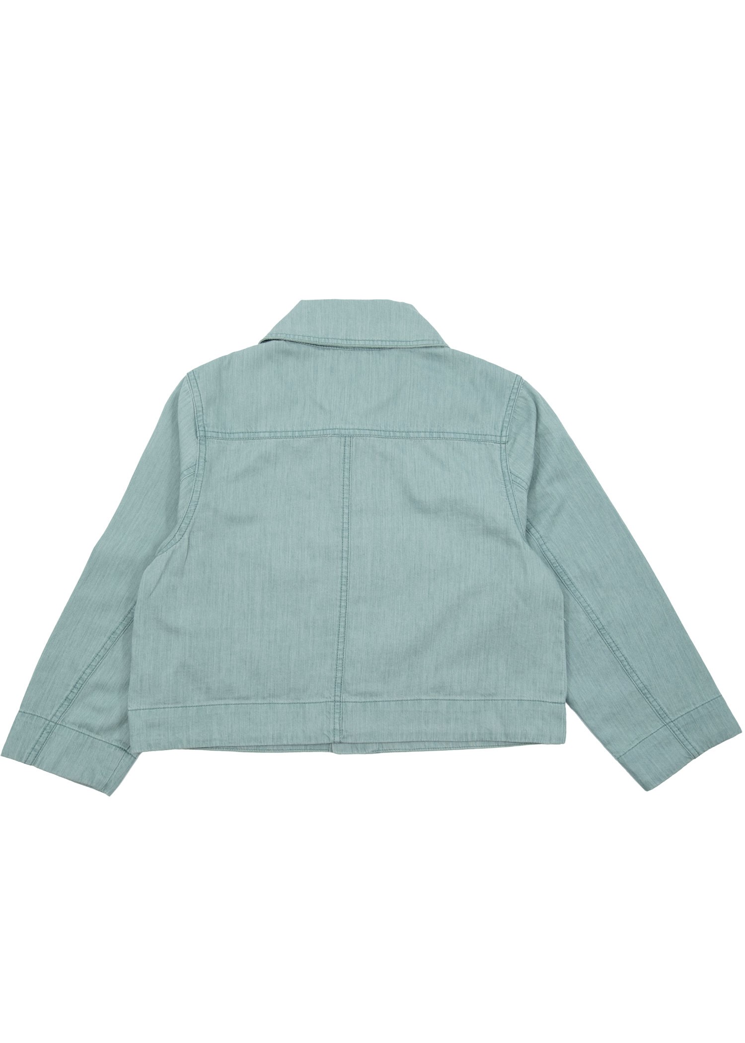 100% Cotton Light Blue Thin Denim Summer Unisex Kids Jacket