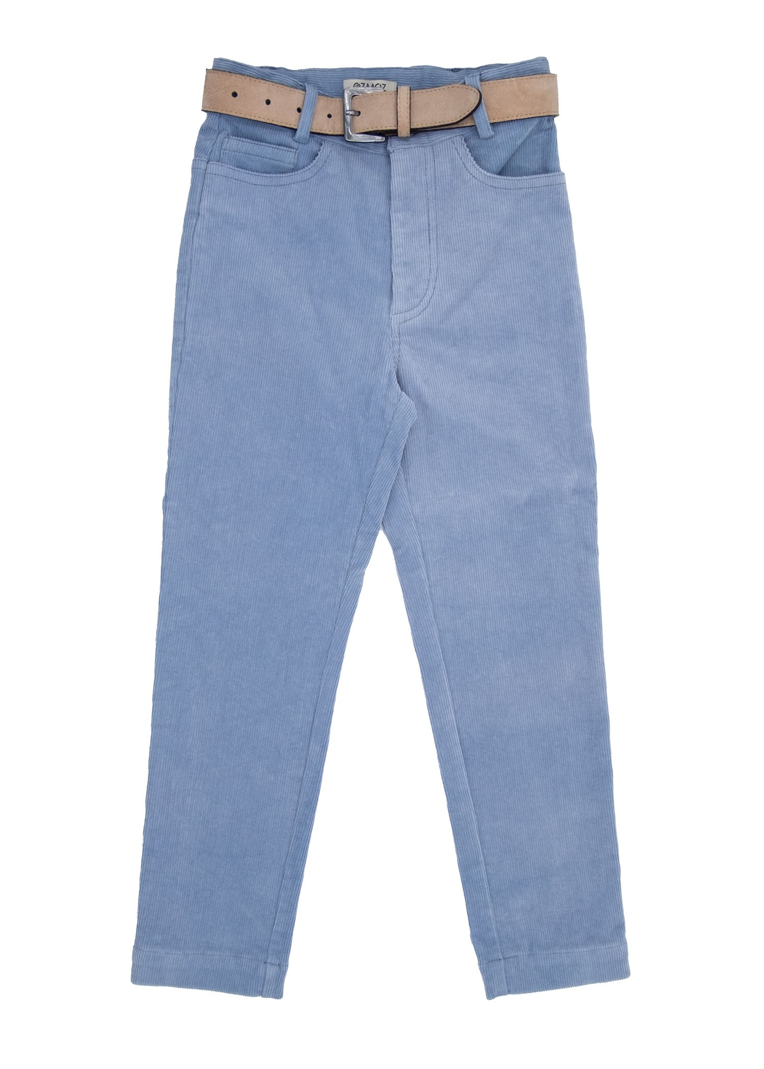 Corduroy Slim Cut Light Blue Winter Unisex Kids Trousers