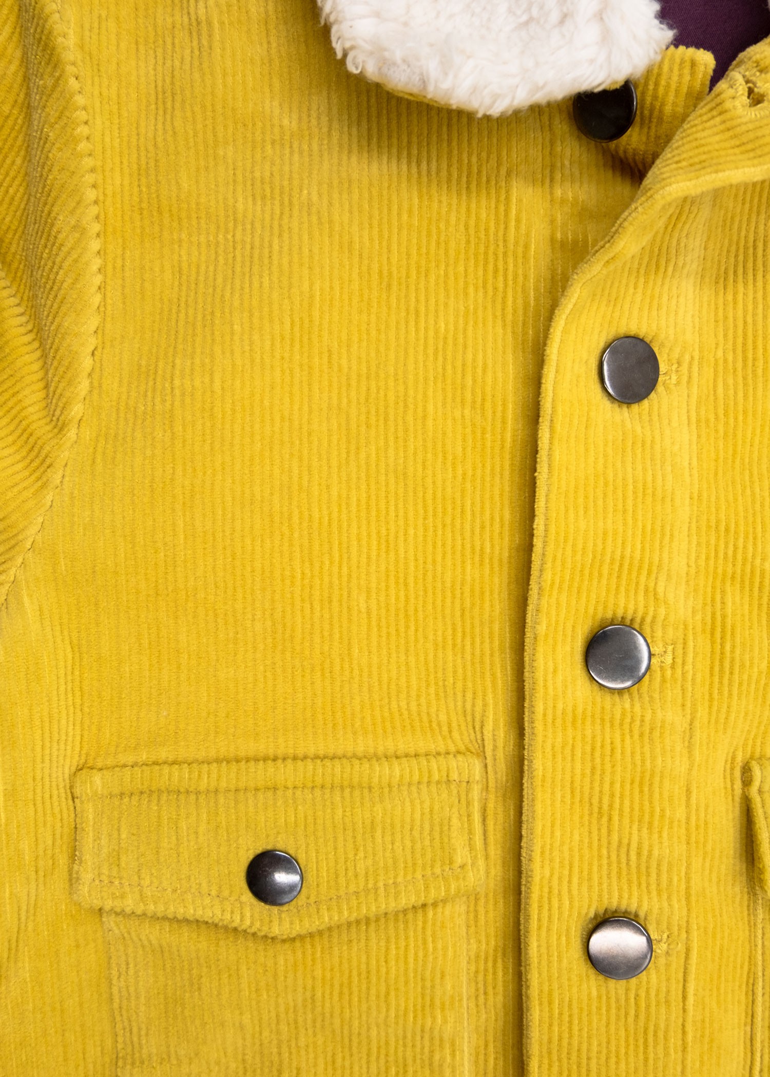 Corduroy Mustard Yellow Sports Cut Winter Boy's Jacket